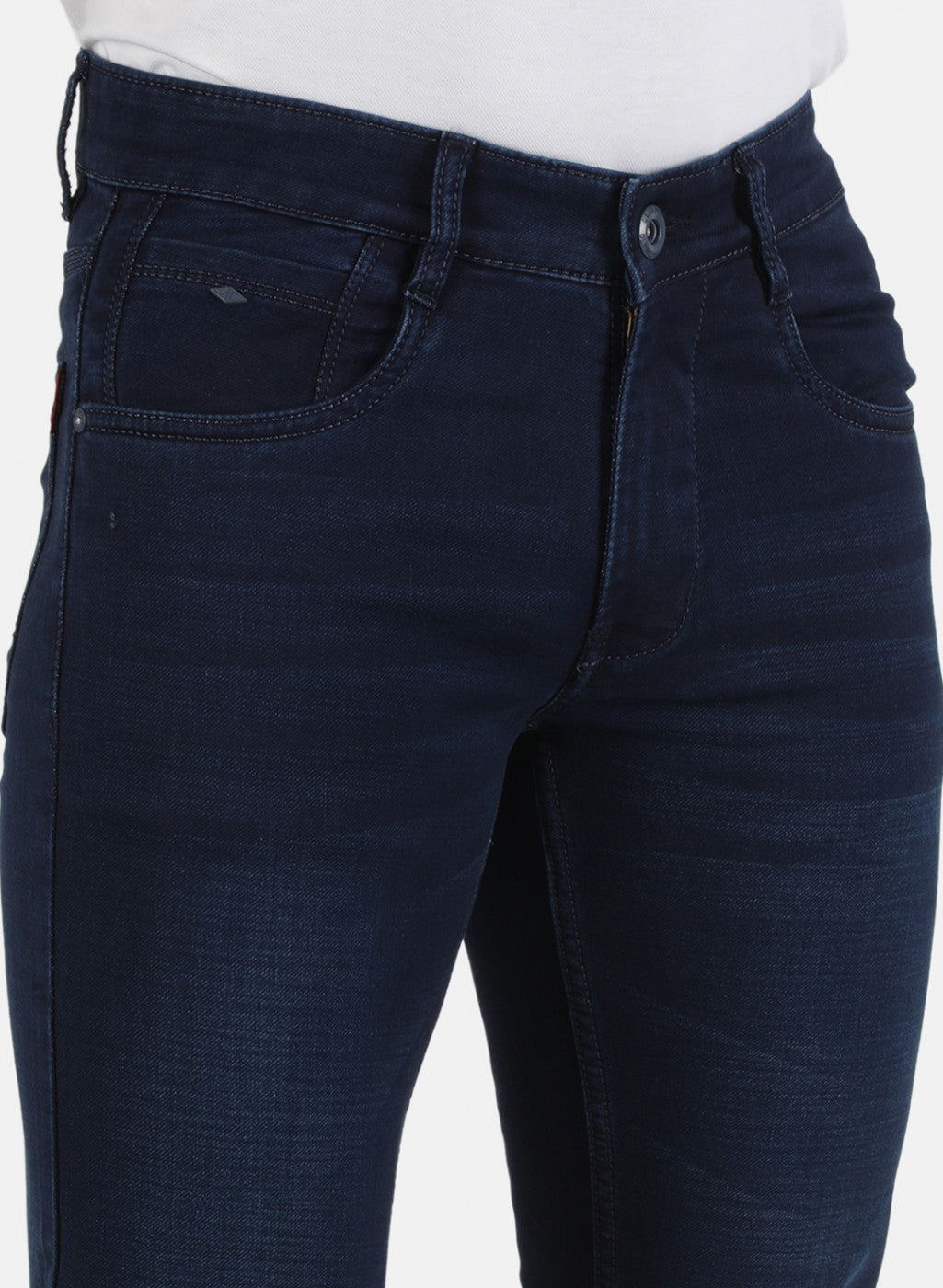 Men Navy Blue Skinny Fit Denim