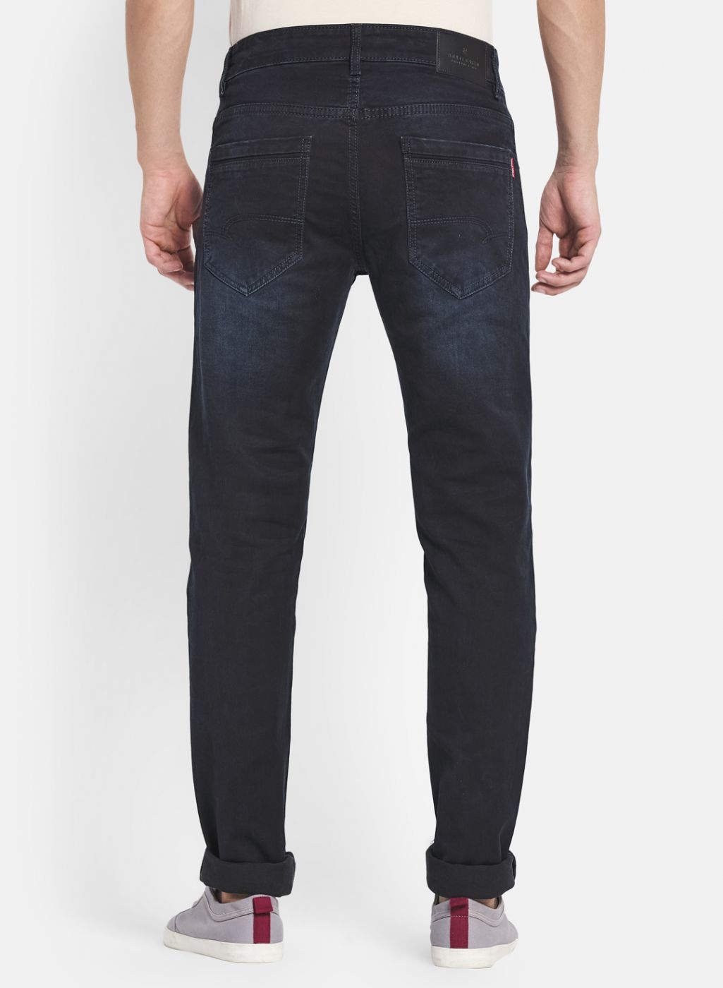 Men Black Skinny Fit Denim