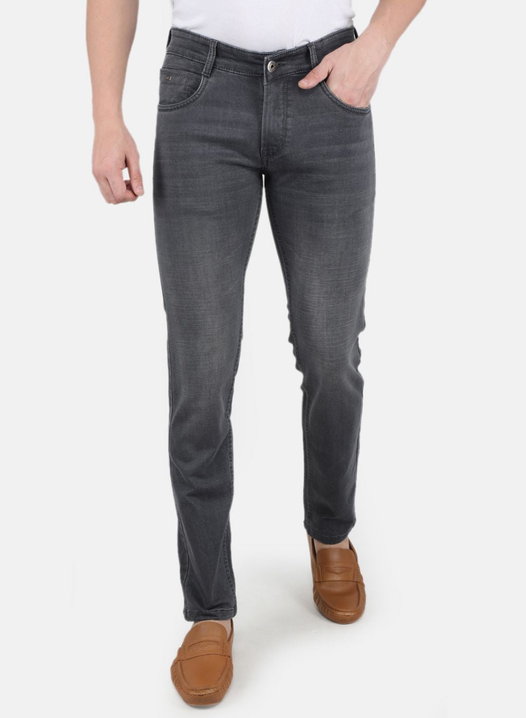 Men Grey Skinny Fit Denim
