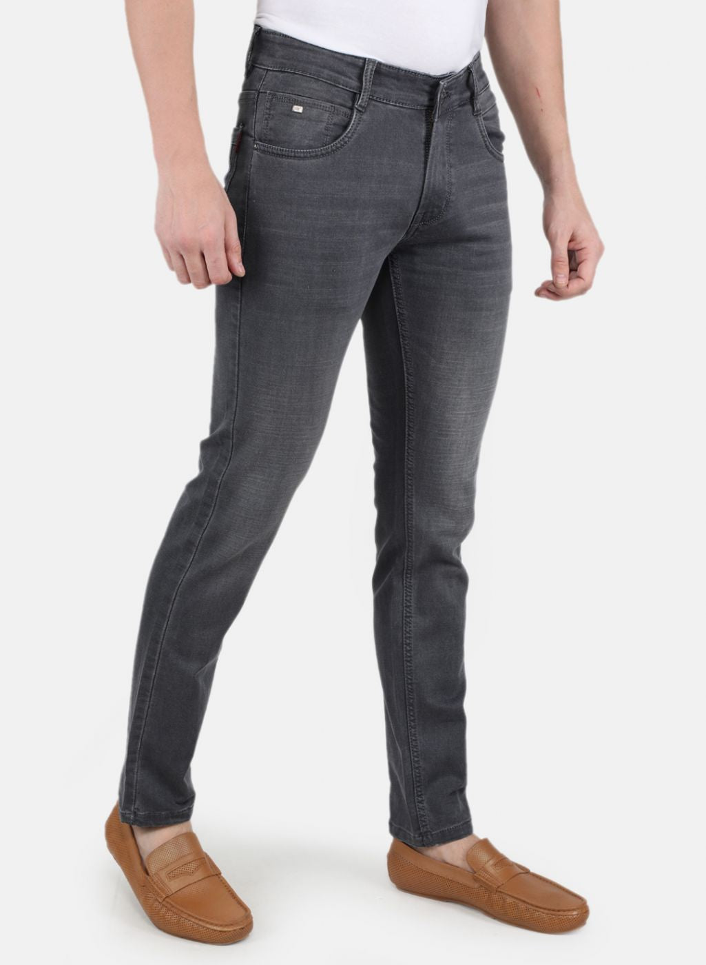 Men Grey Skinny Fit Denim