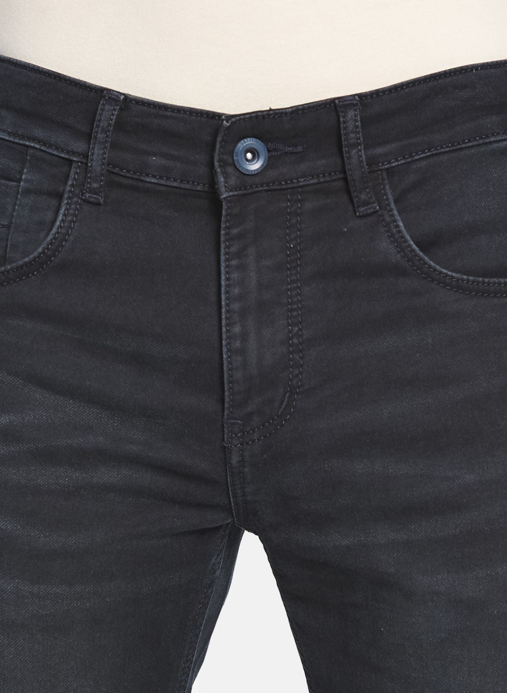 Men Olive Narrow Fit Denim