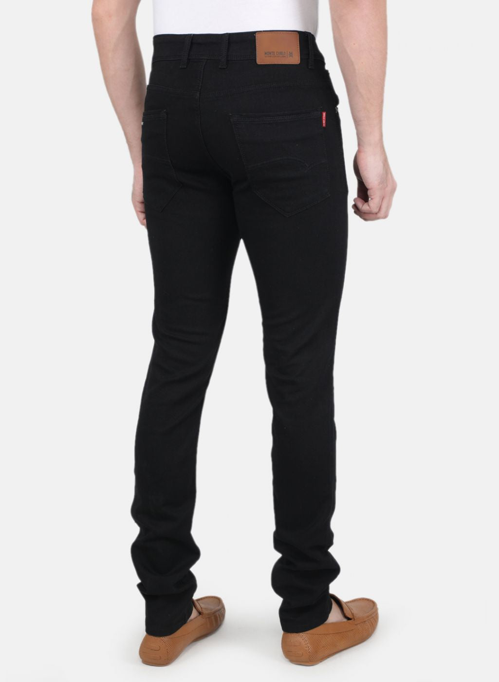 Men Black Skinny Fit Denim