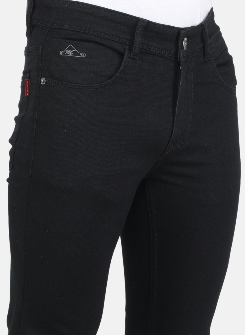 Men Black Skinny Fit Denim