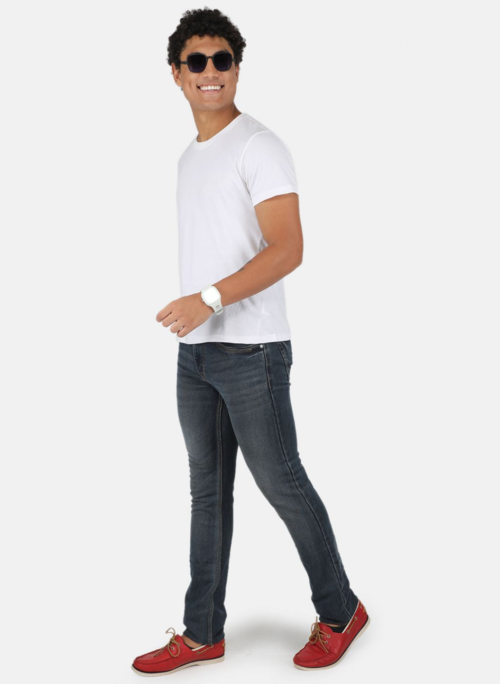 Men Blue Narrow Fit Denim