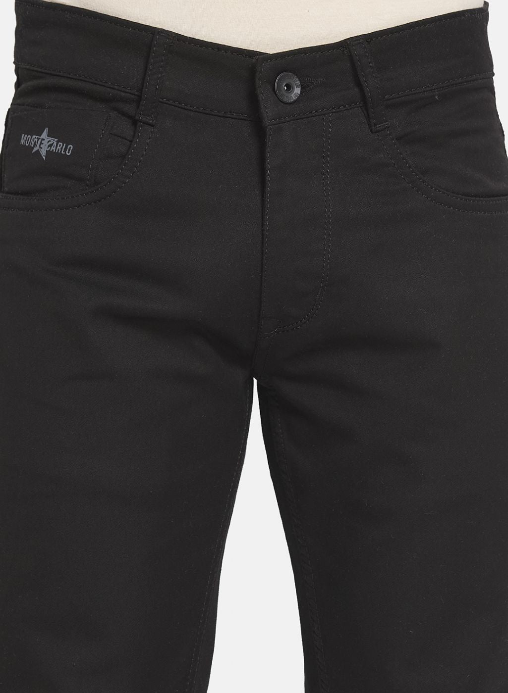 Men Black Skinny Fit Denim