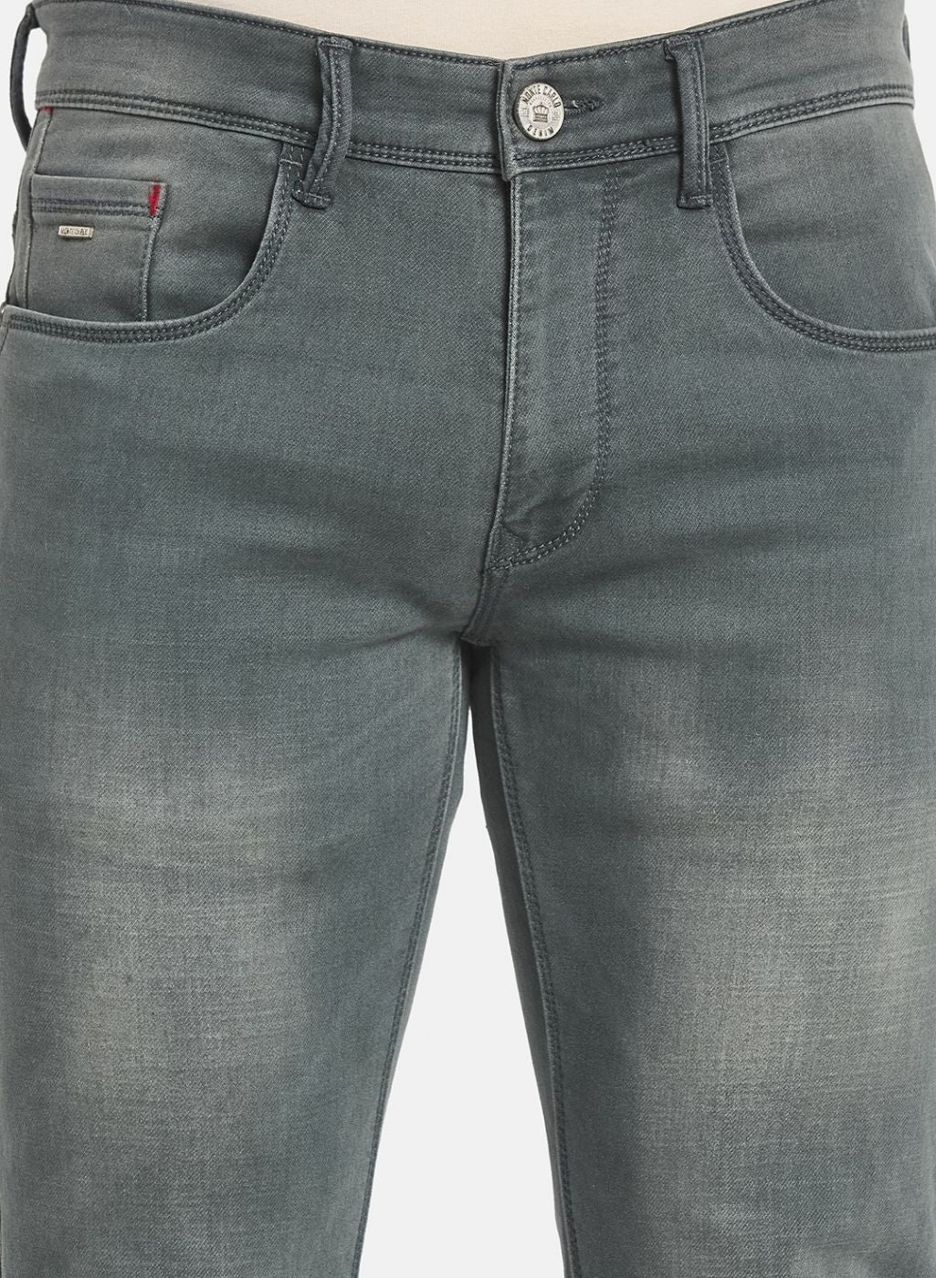 Men Green Skinny Fit Denim