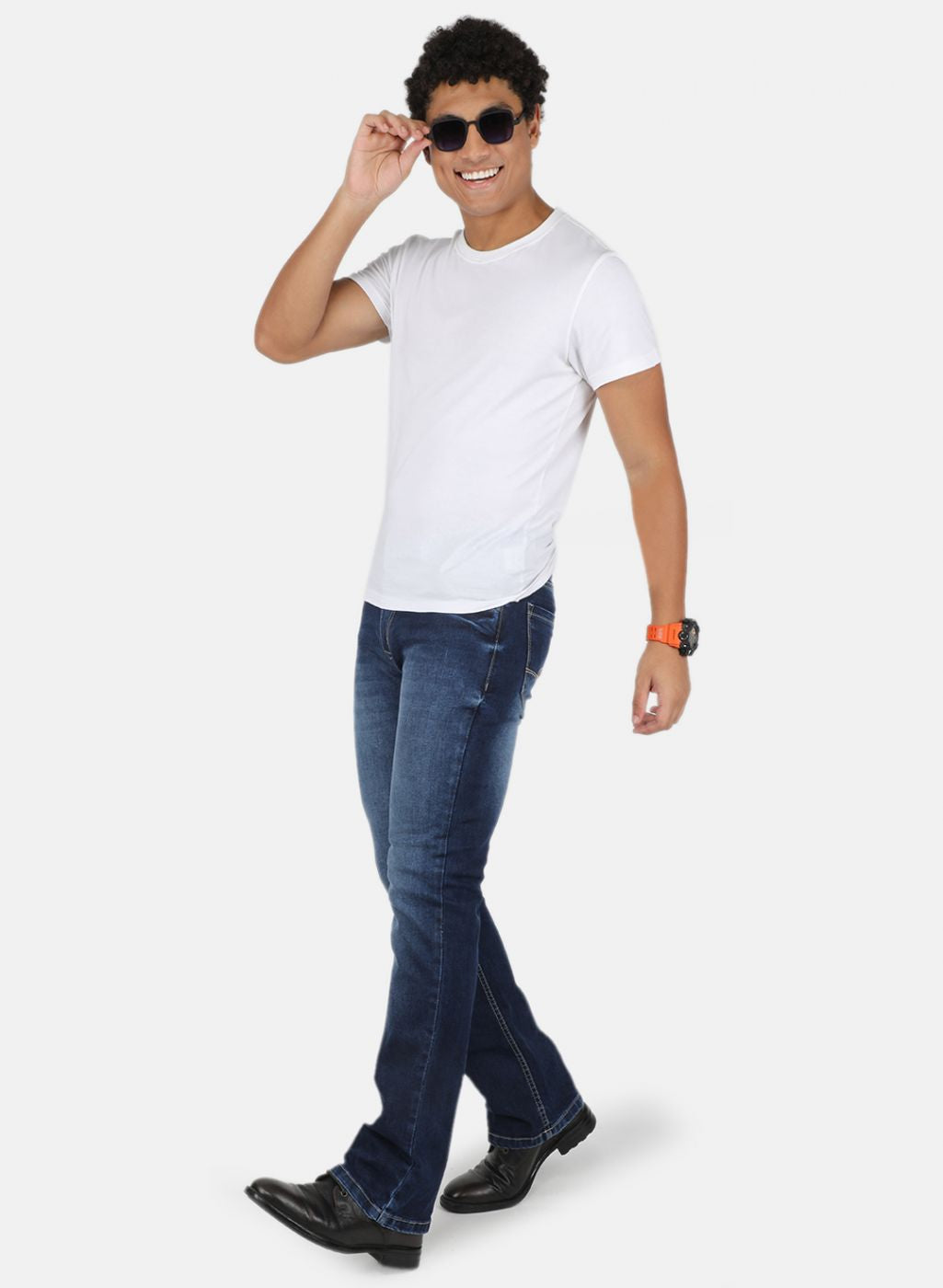 Men Blue Tailor Fit Denim