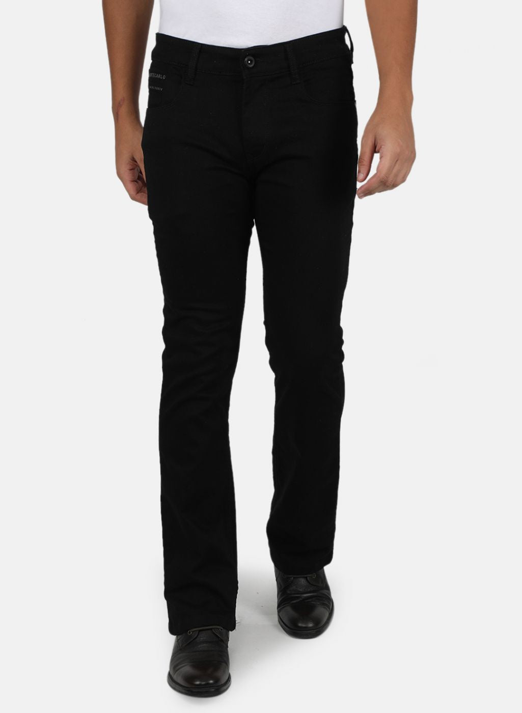 Men Black Narrow Fit Denim