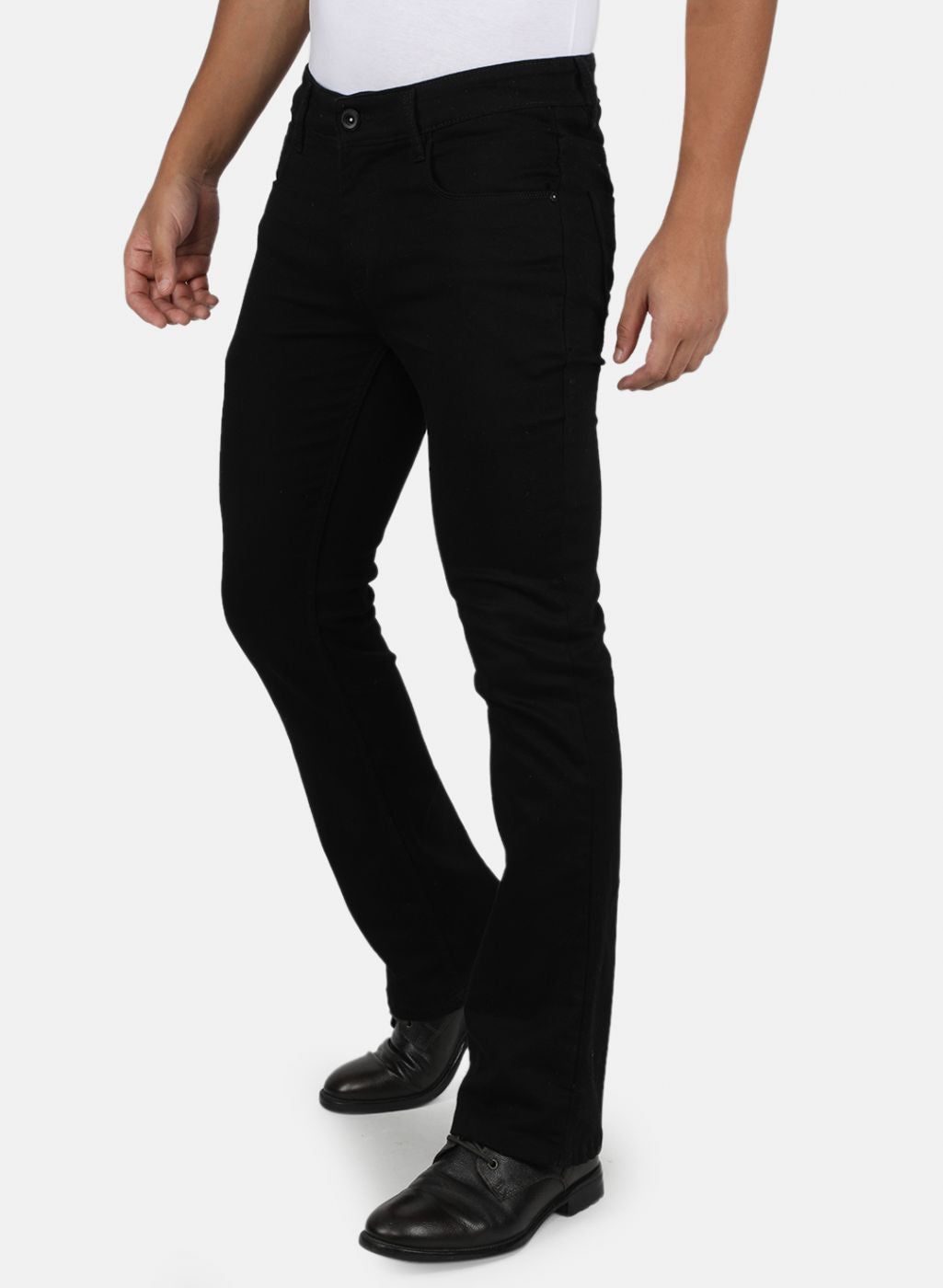 Men Black Narrow Fit Denim