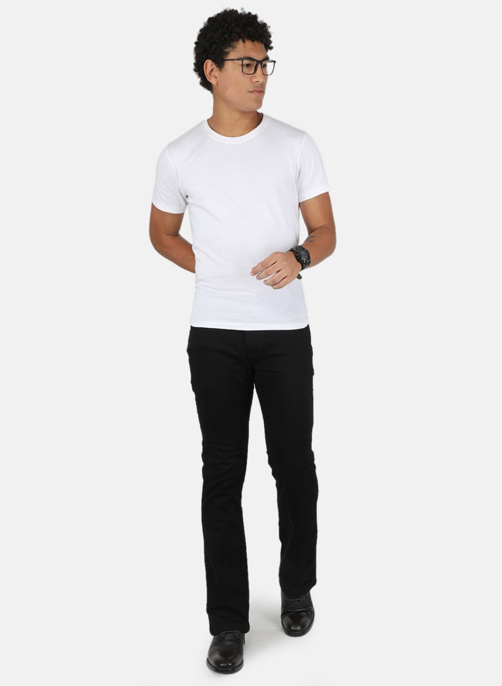 Men Black Narrow Fit Denim