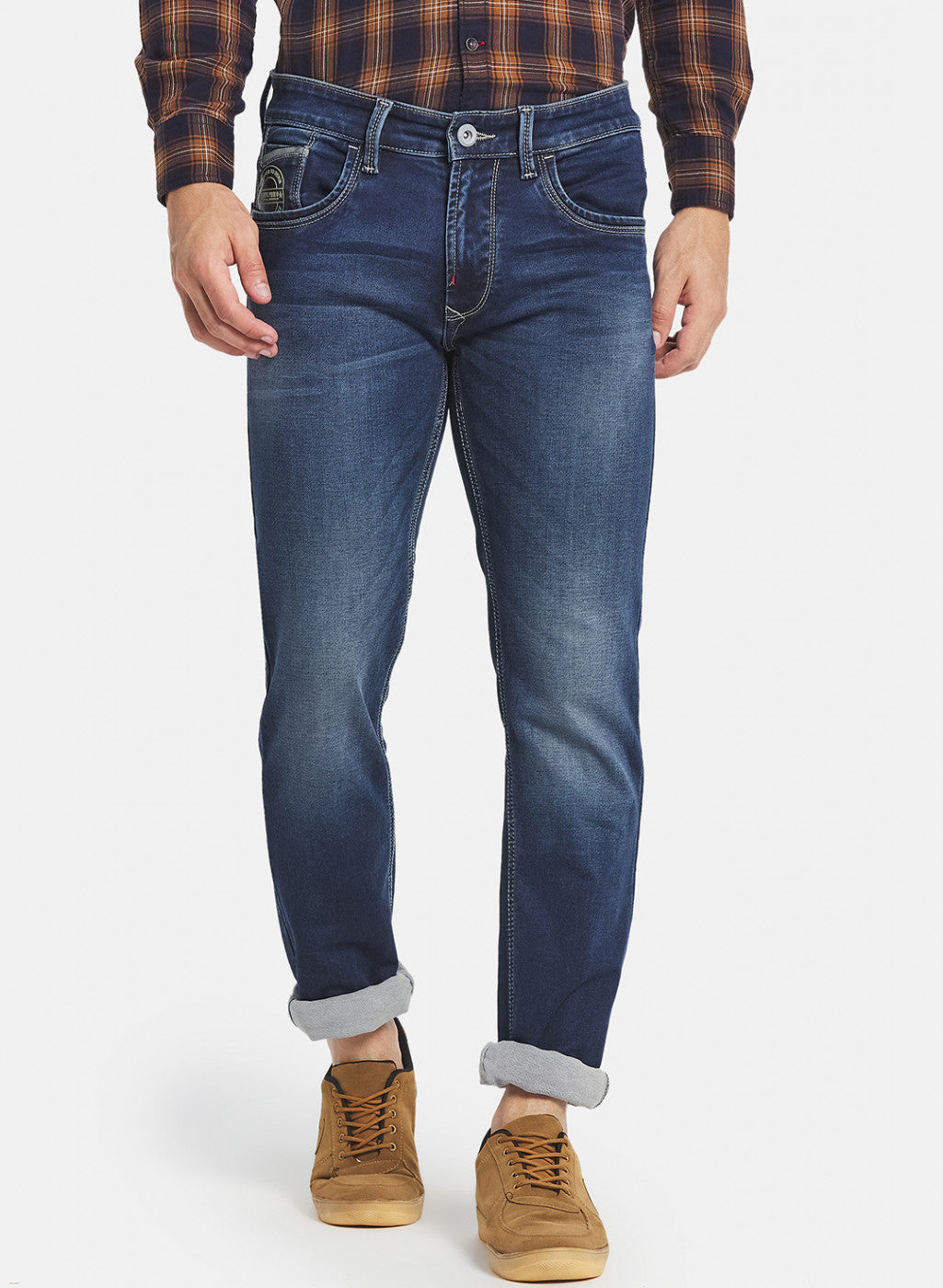 Men Blue Narrow Fit Denim