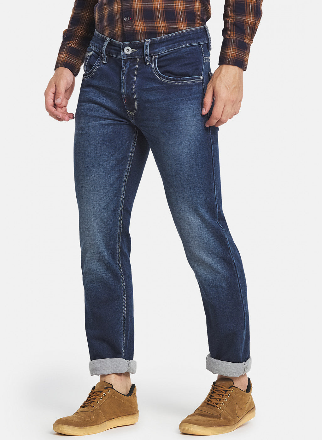 Men Blue Narrow Fit Denim