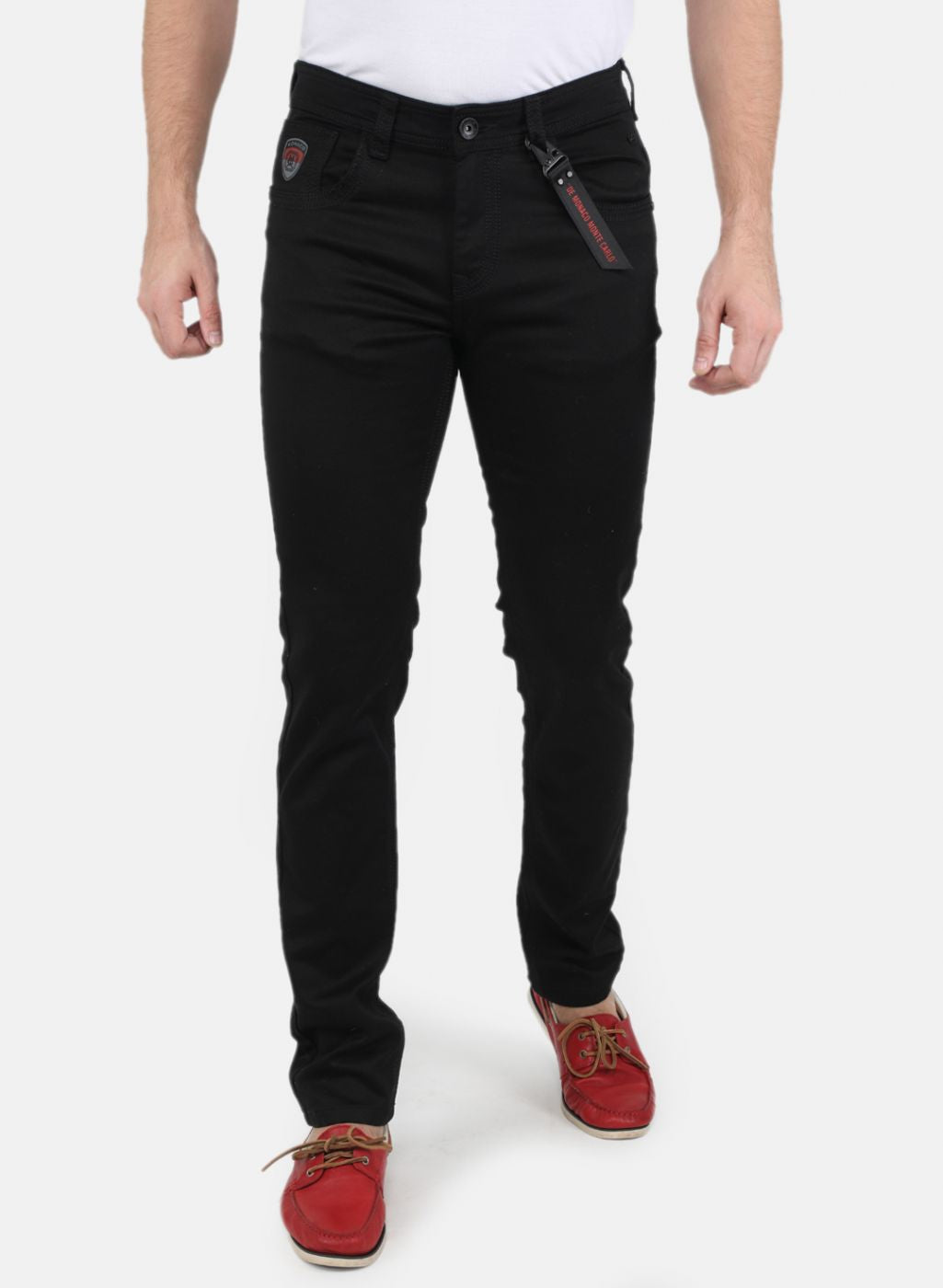 Men Black Skinny Fit Denim