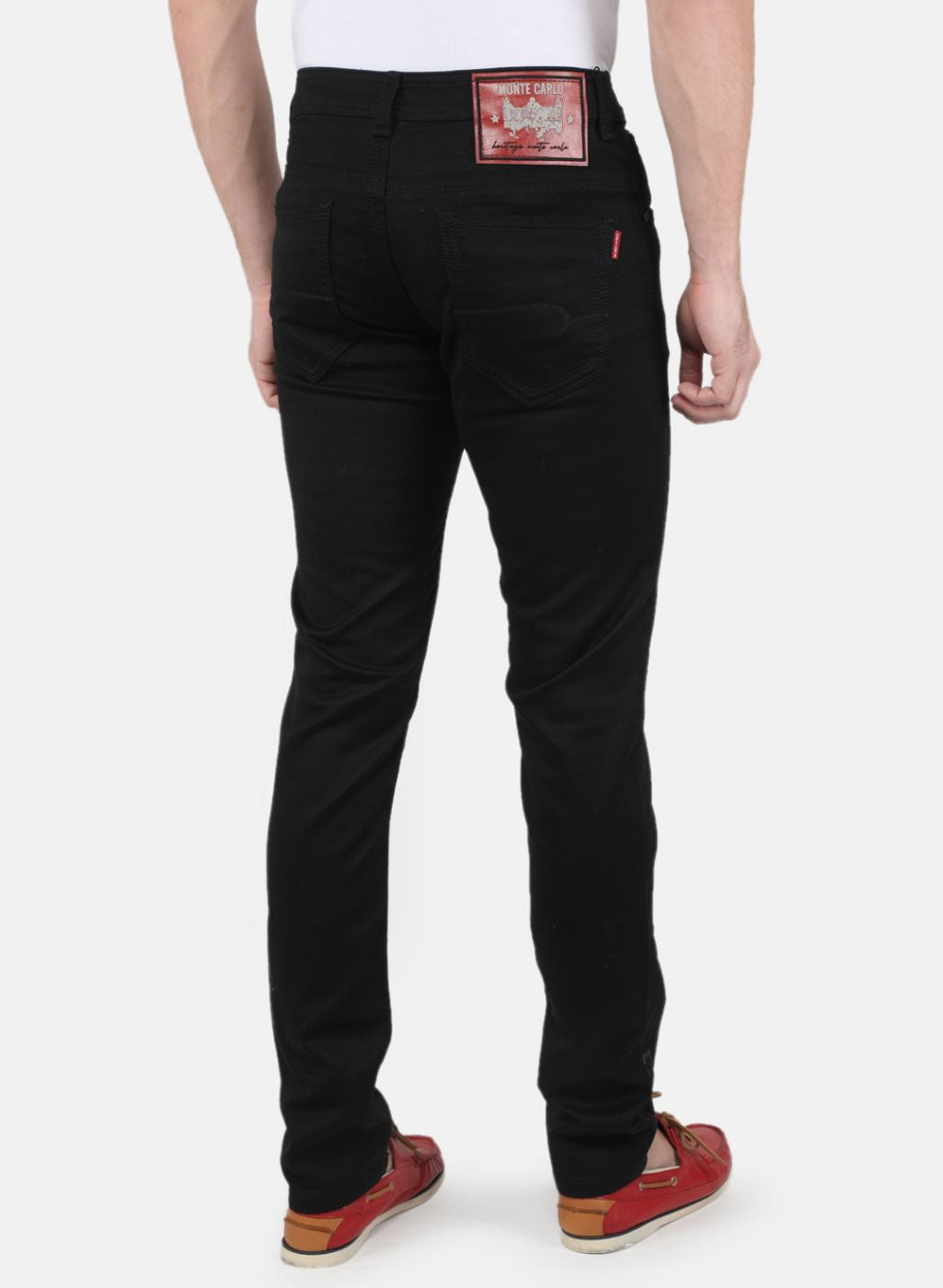 Men Black Skinny Fit Denim
