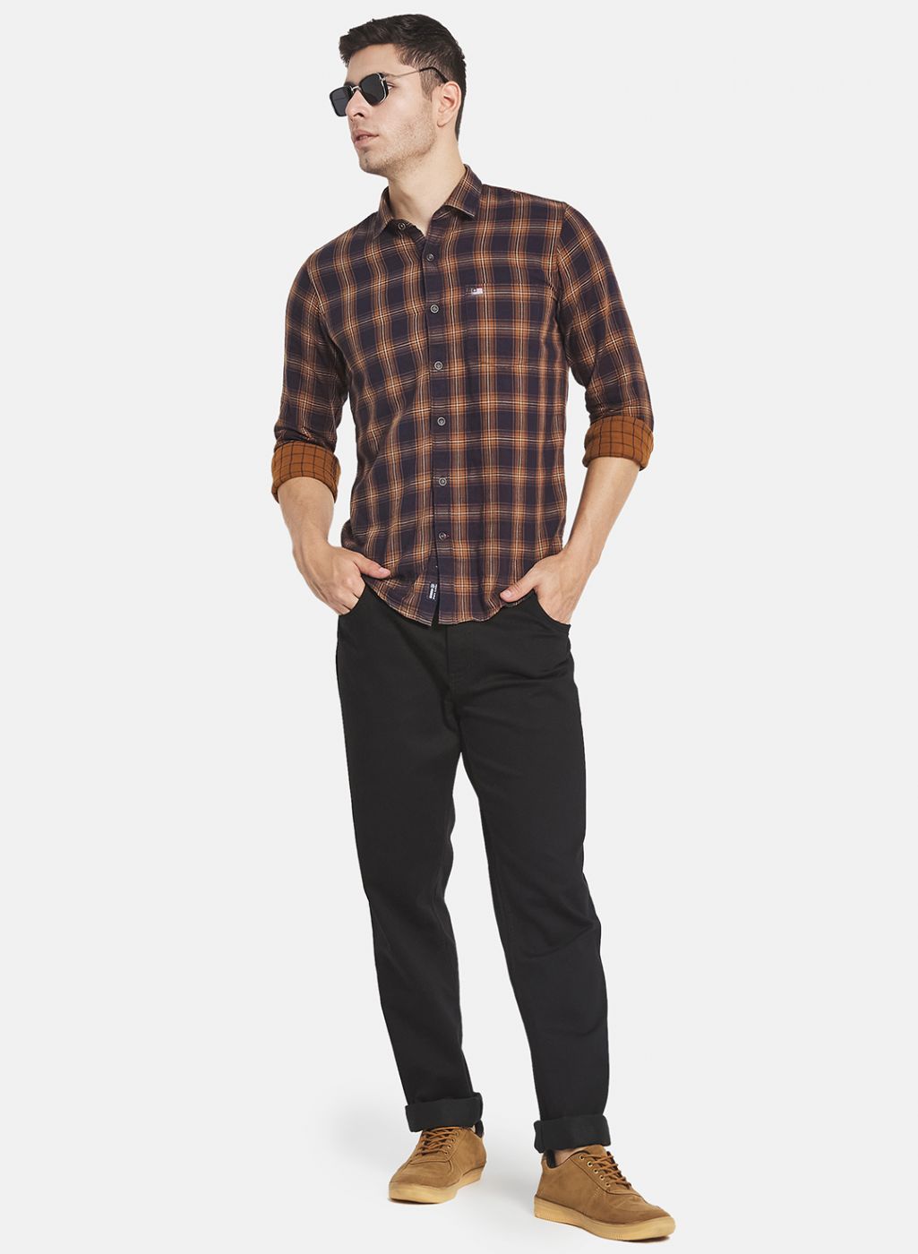 Men Black NArrow Fit Denim