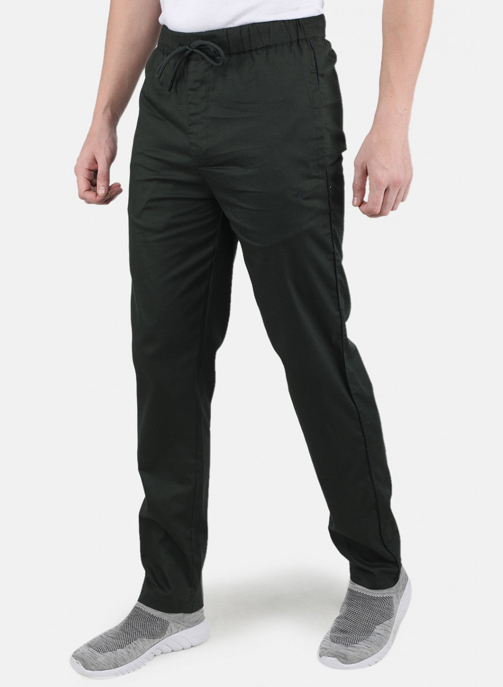 Men Olive Smart Fit Lower