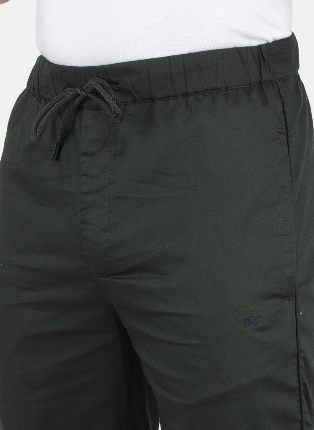 Men Olive Smart Fit Lower