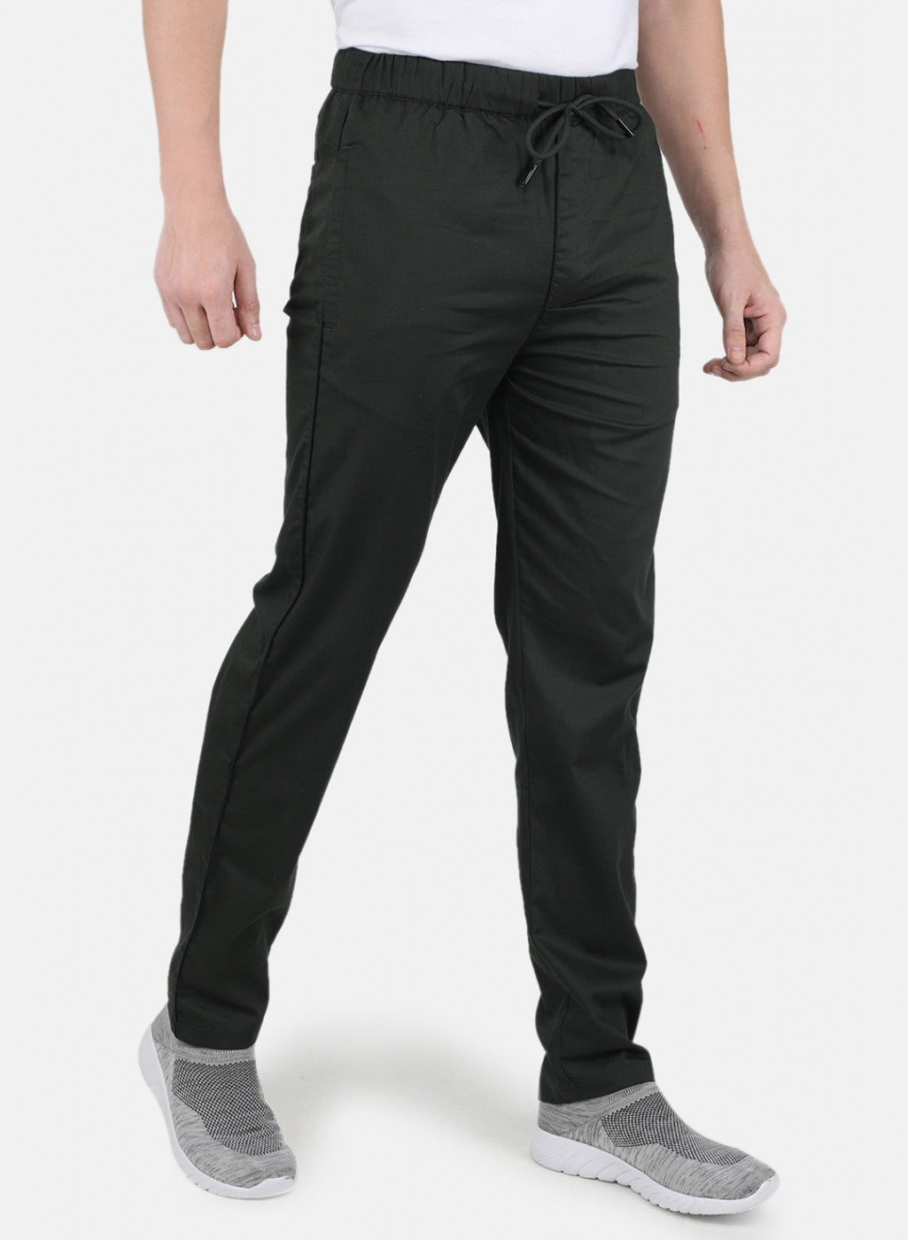 Men Olive Smart Fit Lower