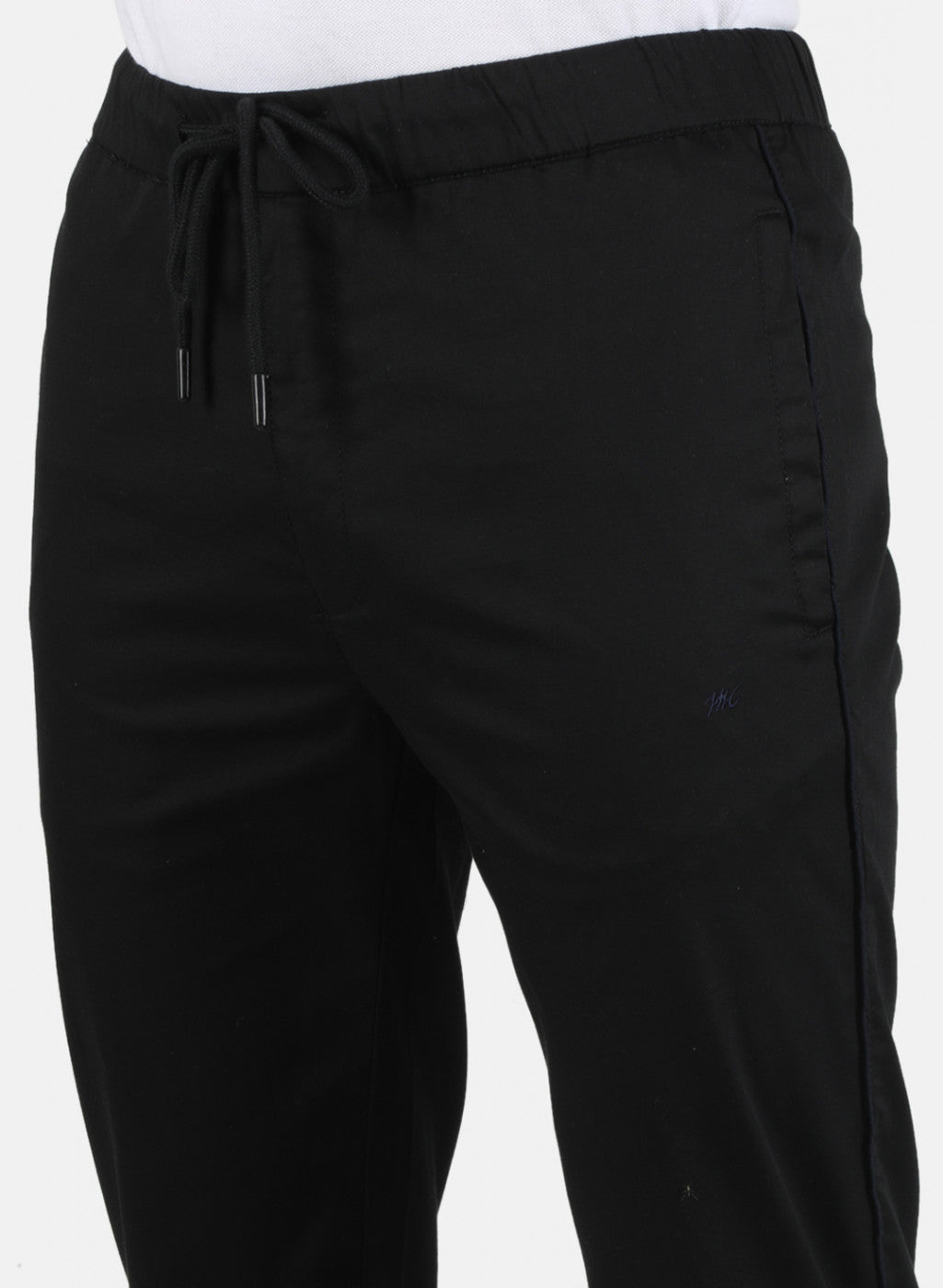 Men Black Plain Lower