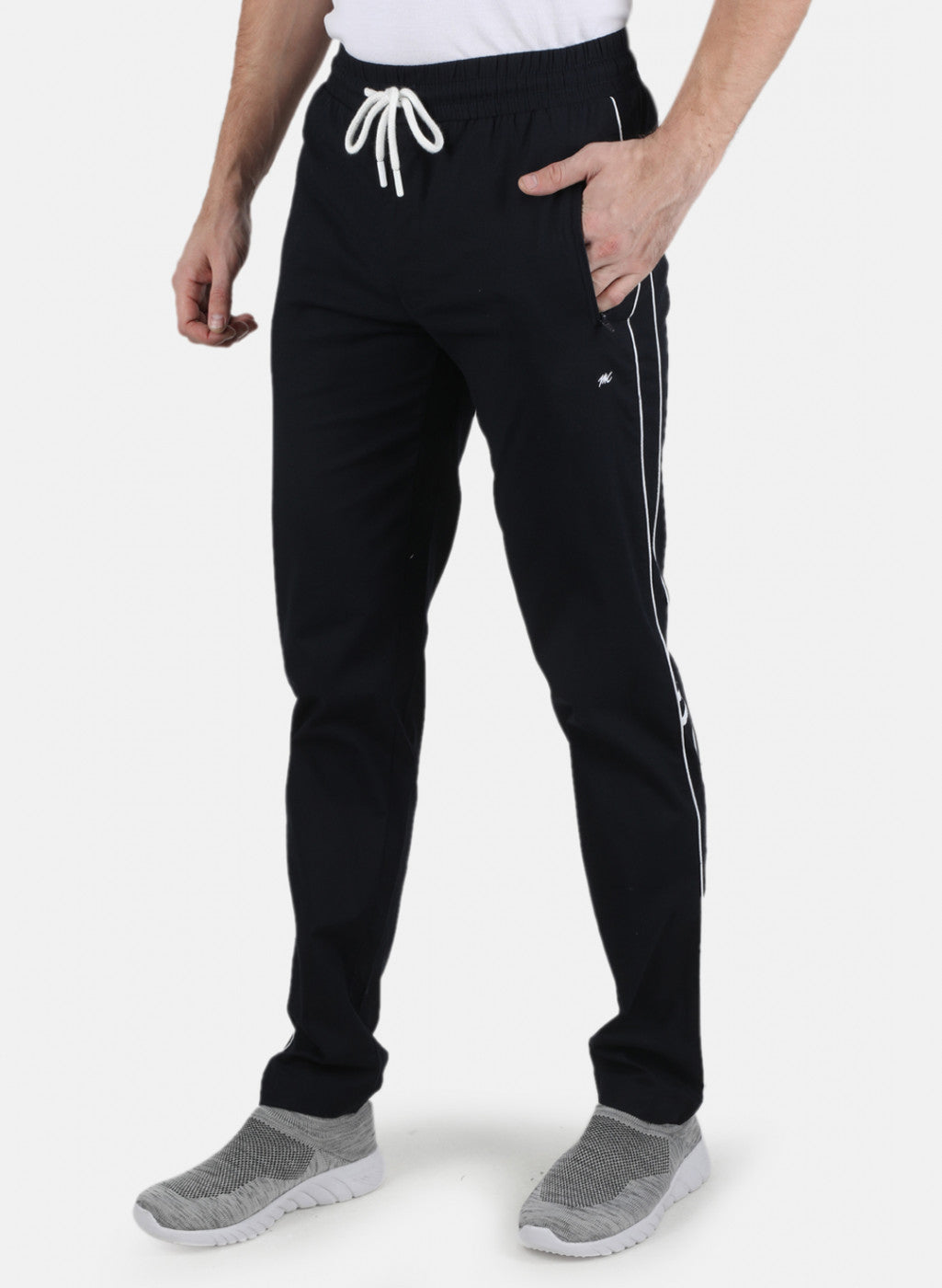 Men NAvy Blue Plain Lower