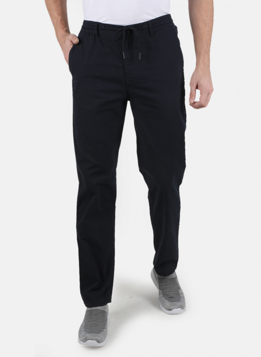 Men Black Plain Lower