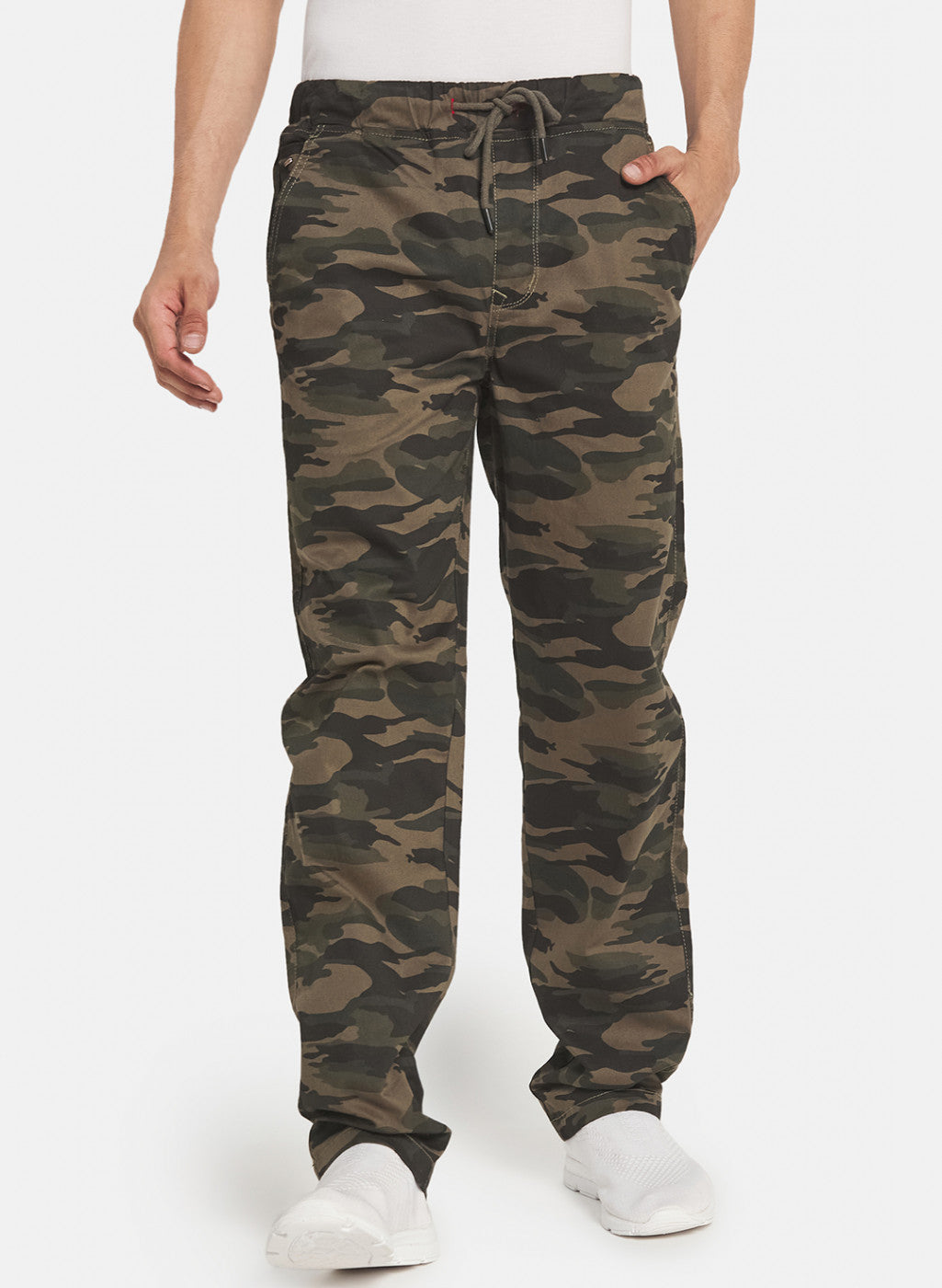 Men Olive Smart Fit Winter Lower