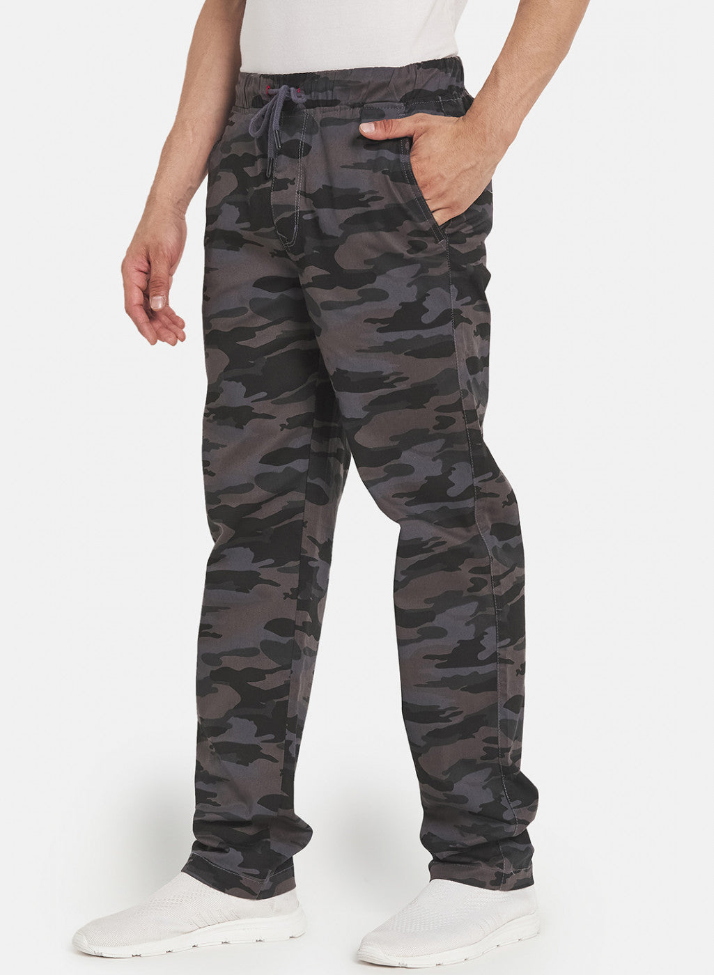 Men Grey Smart Fit Winter Lower