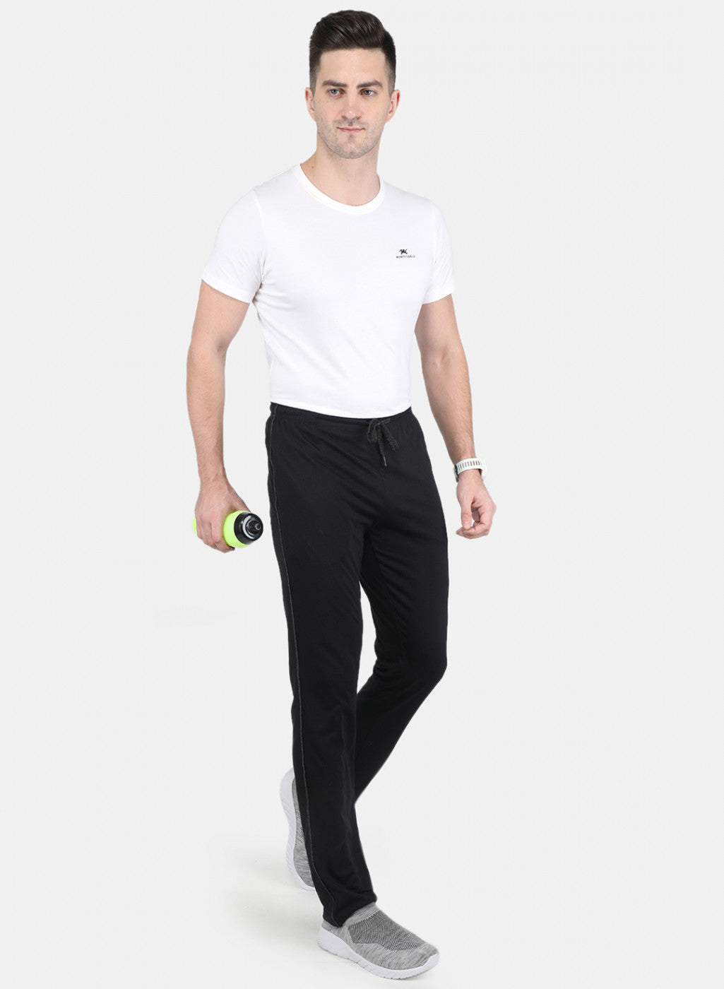 Men Black Regular Fit Lower