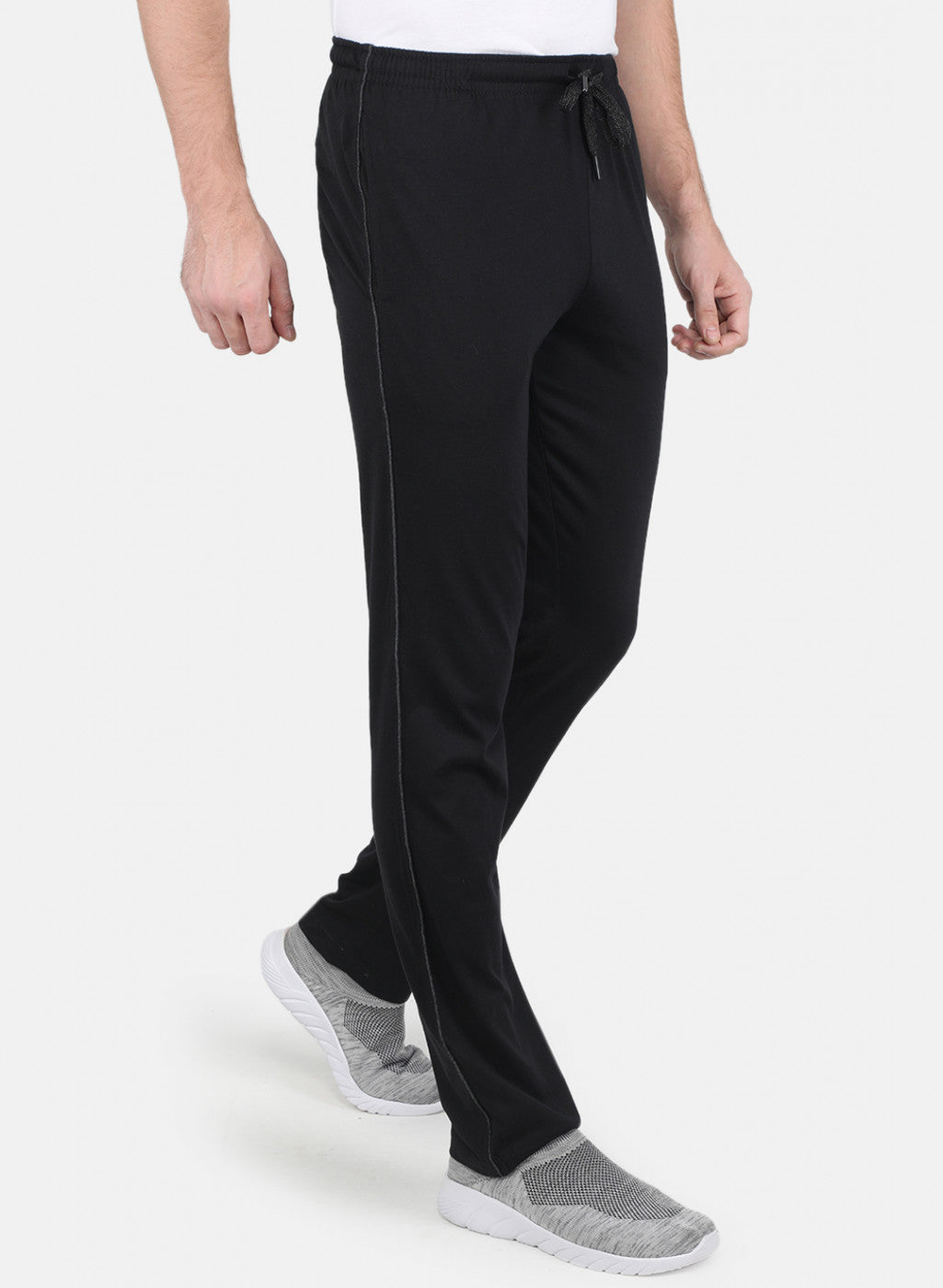 Men Black Regular Fit Lower