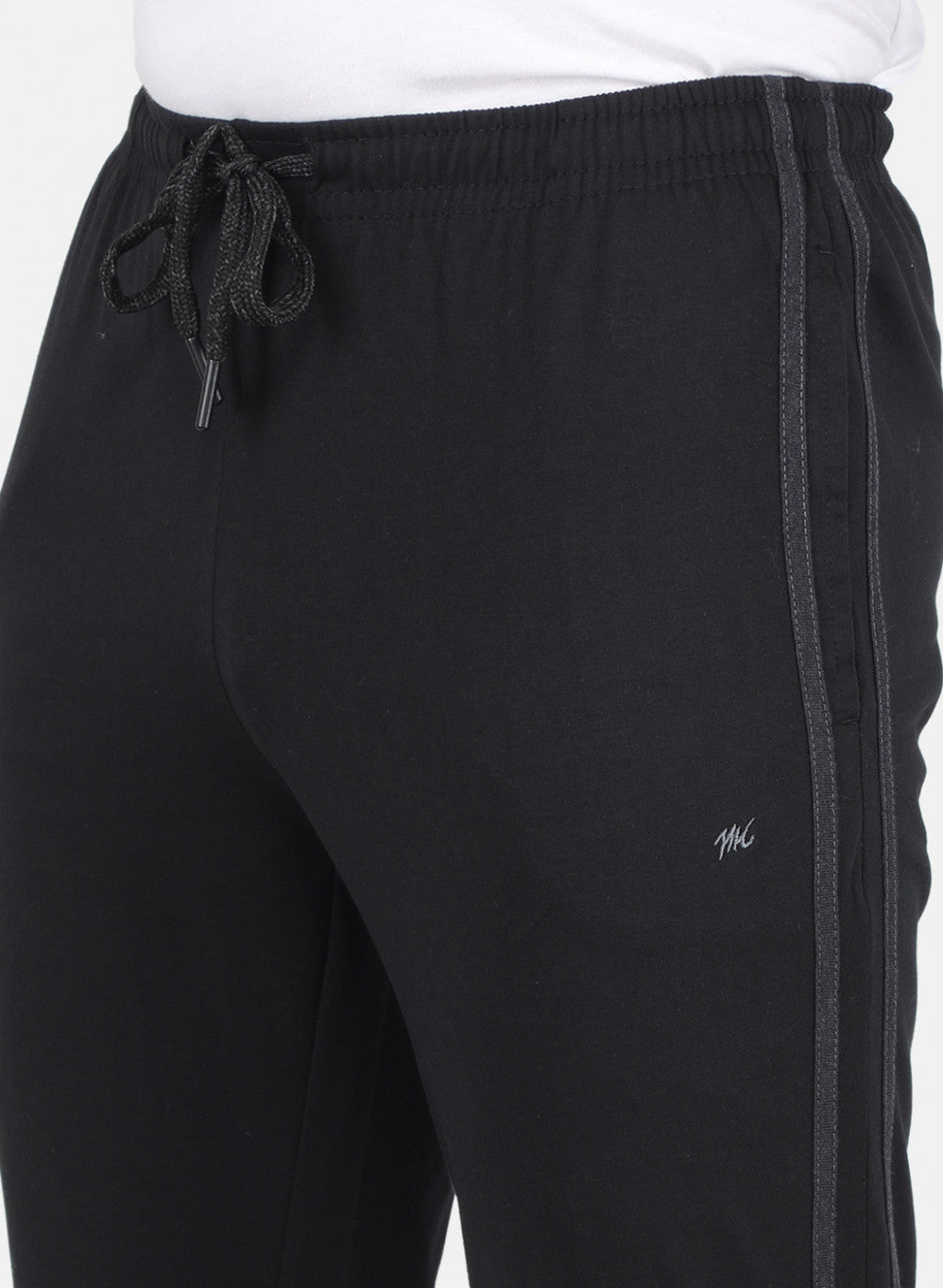 Men Black Regular Fit Lower