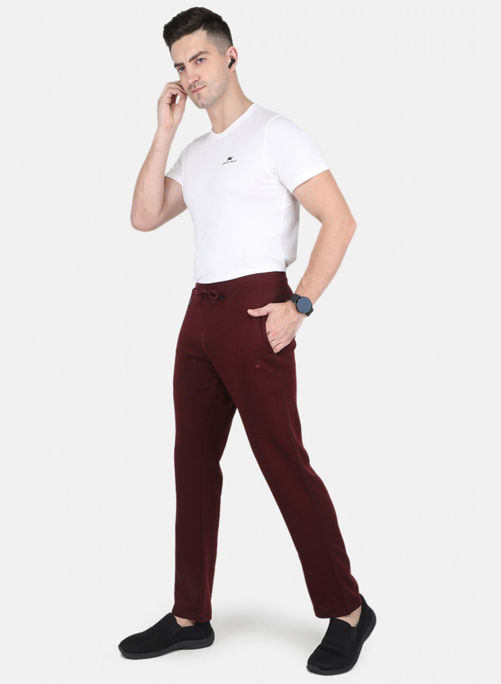 Men Maroon Regular Fit Lower