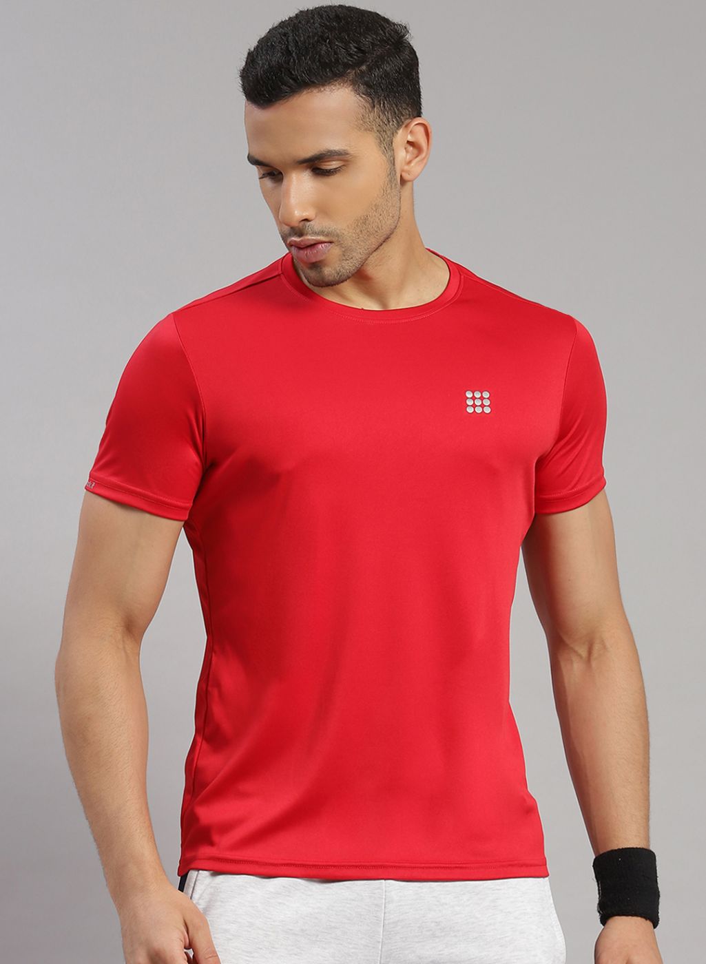 Rock.it Men Red Solid T-Shirt