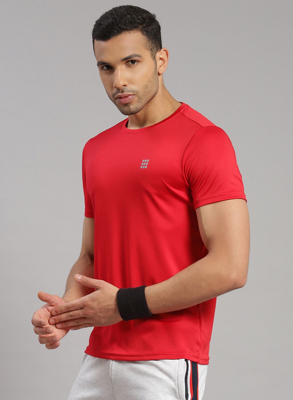 Rock.it Men Red Solid T-Shirt