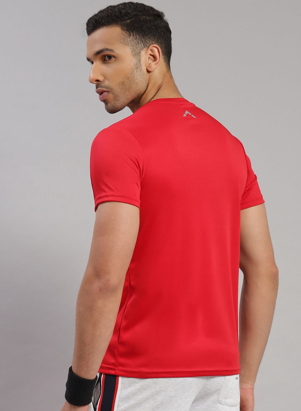 Rock.it Men Red Solid T-Shirt