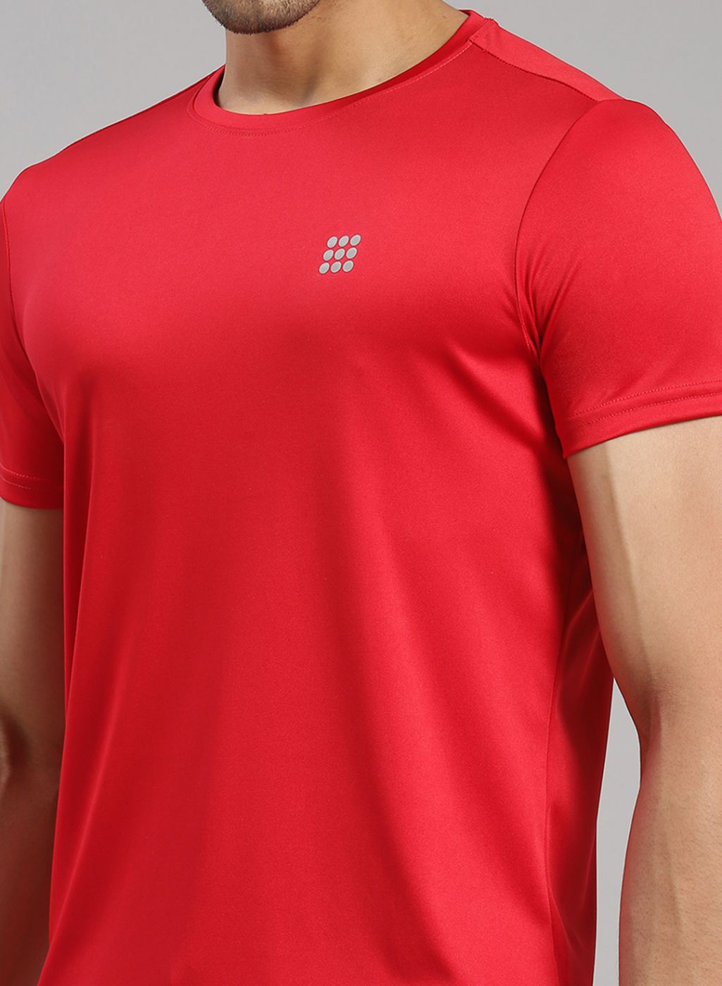 Rock.it Men Red Solid T-Shirt