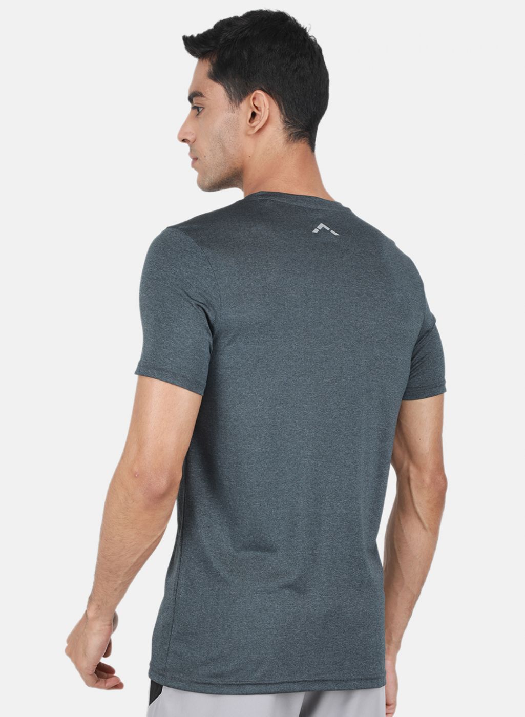 Rock.it Men Grey Solid T-Shirt