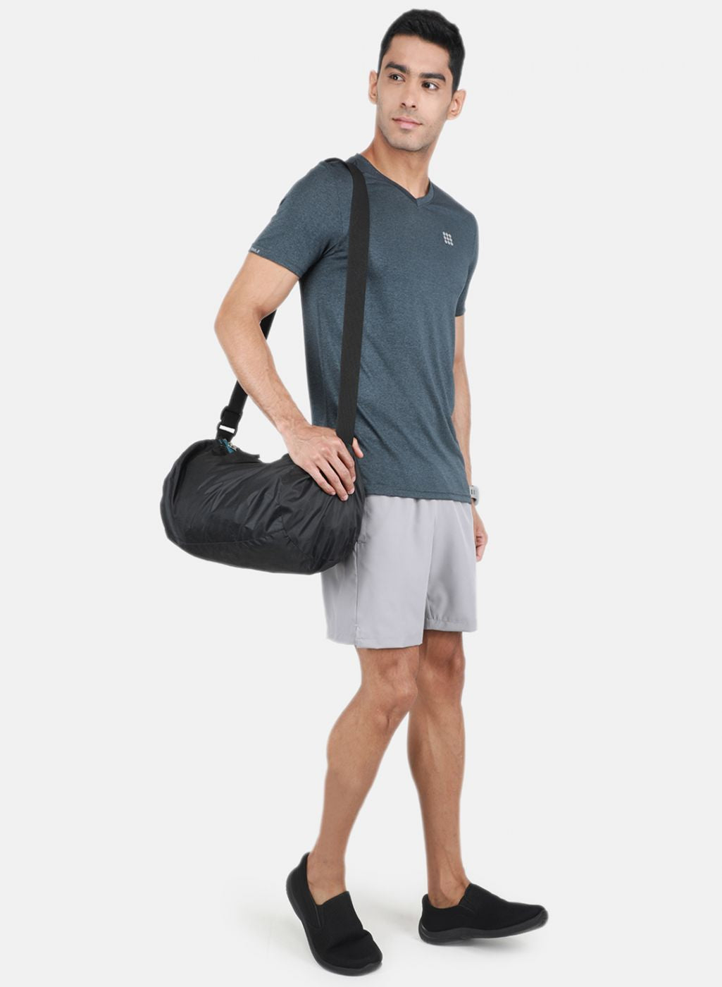 Rock.it Men Grey Solid T-Shirt