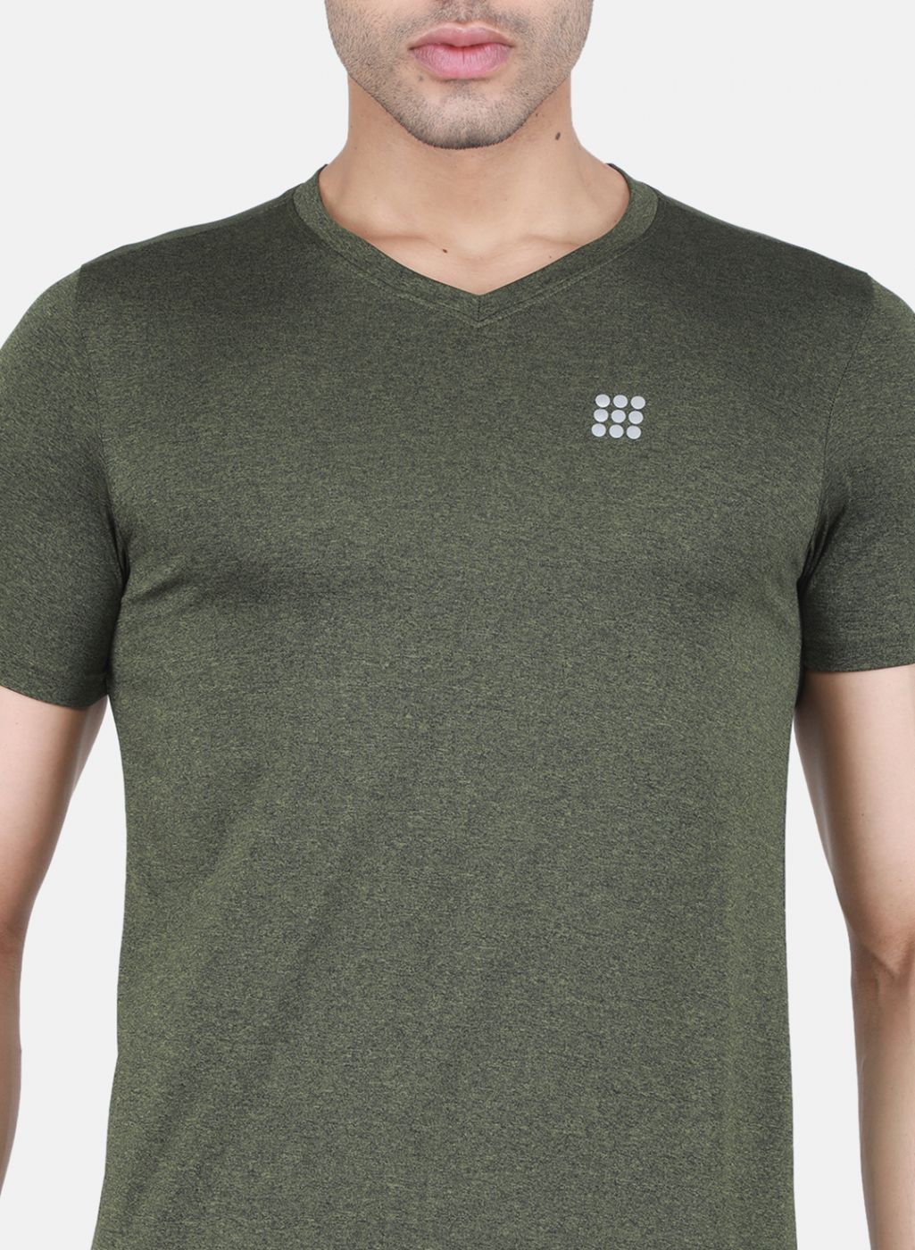 Rock-it Men Olive Solid T-Shirt