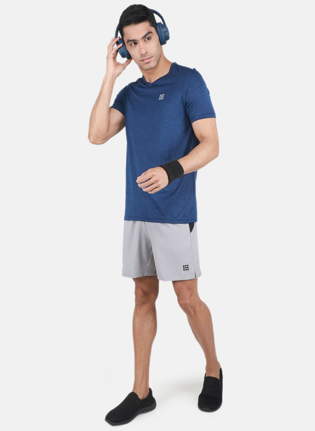 Rock.it Men Blue Solid T-Shirt