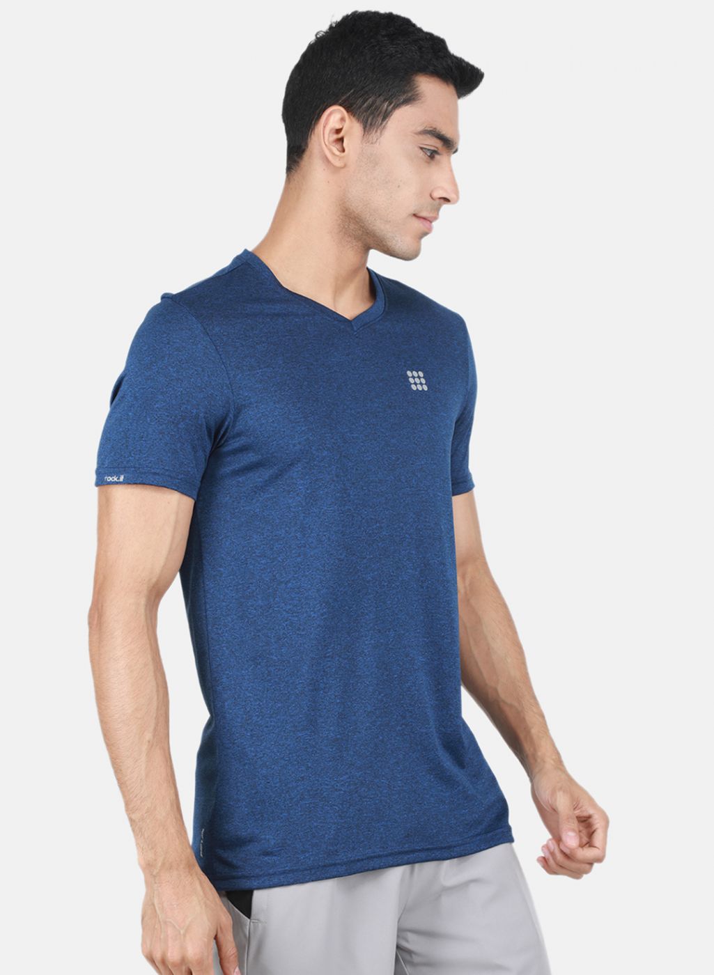 Rock.it Men Blue Solid T-Shirt