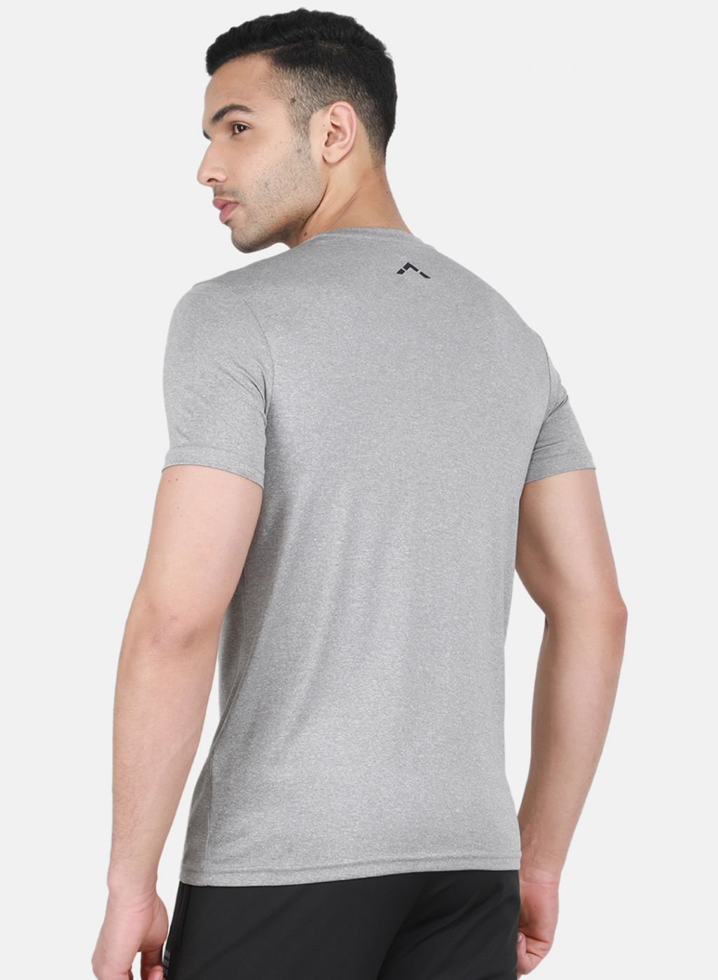 Rock.it Men Grey Solid T-Shirt