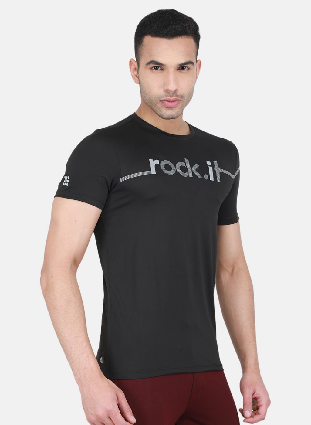 Rock.it Men Black Printed T-Shirt