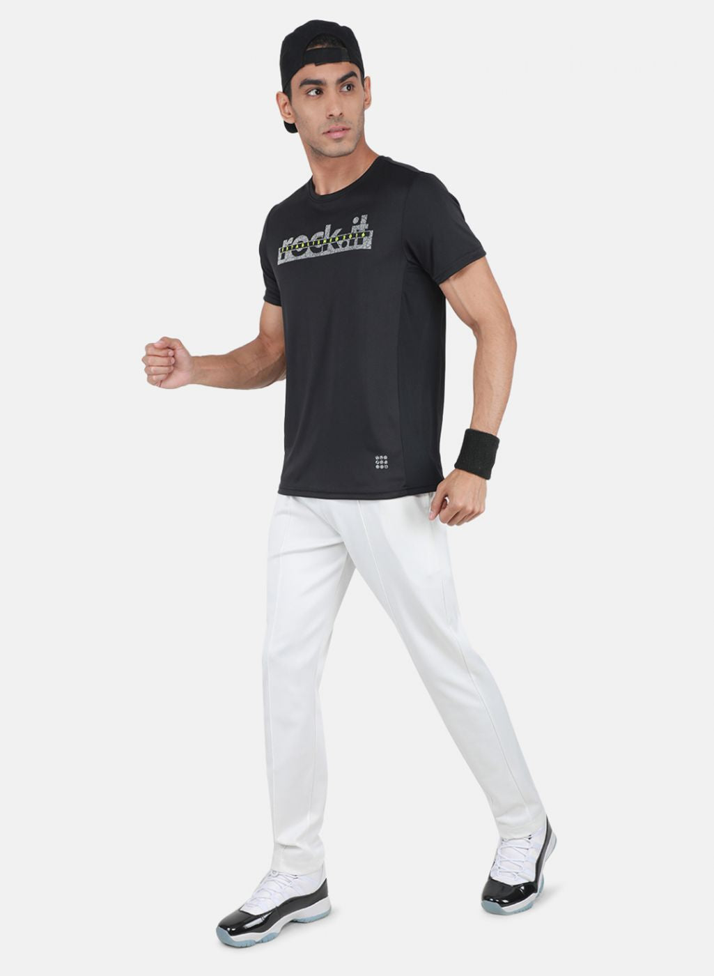 Rock.it Men Black Printed T-Shirt