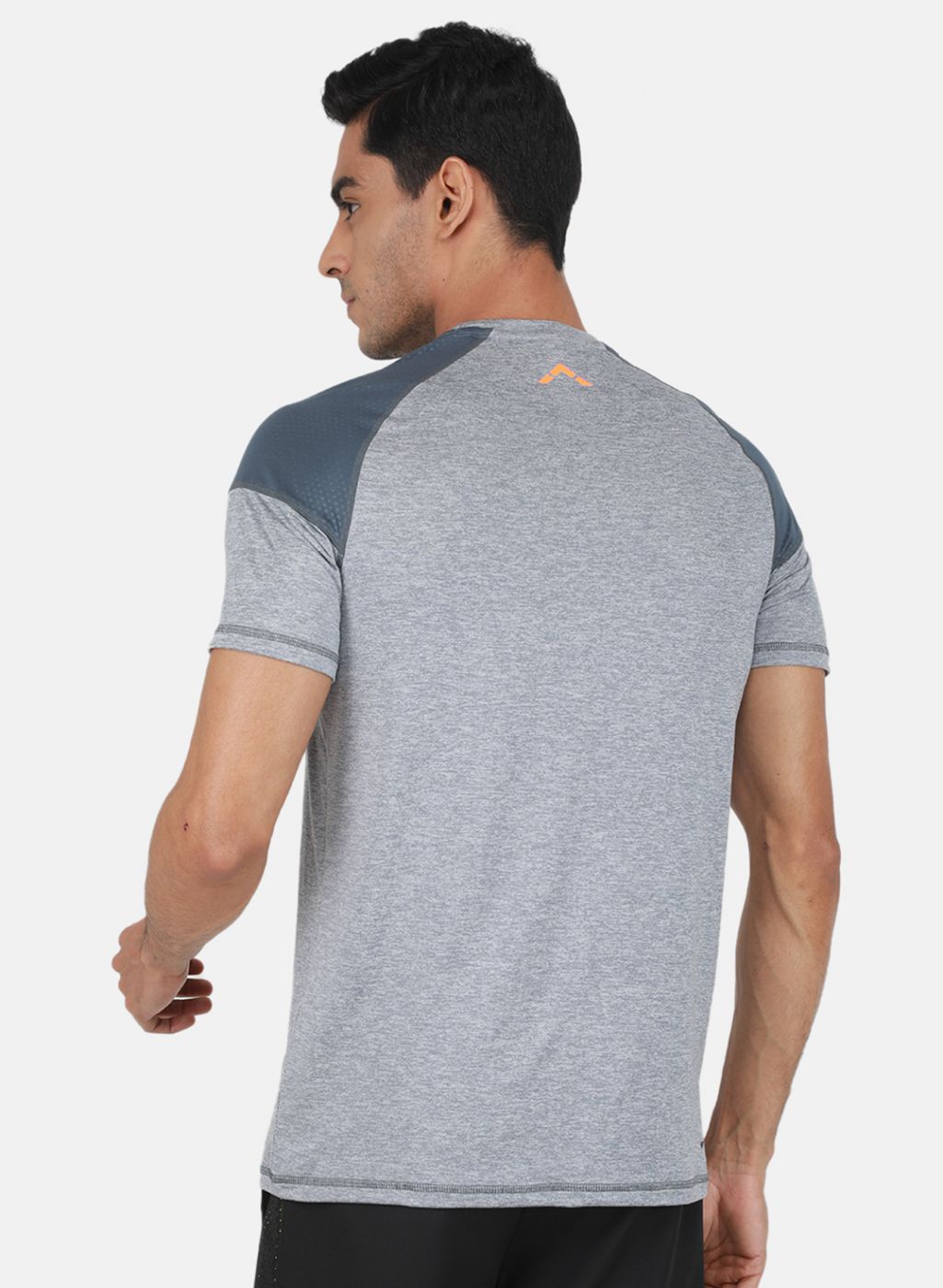 Rock.it Men Grey Solid T-Shirt