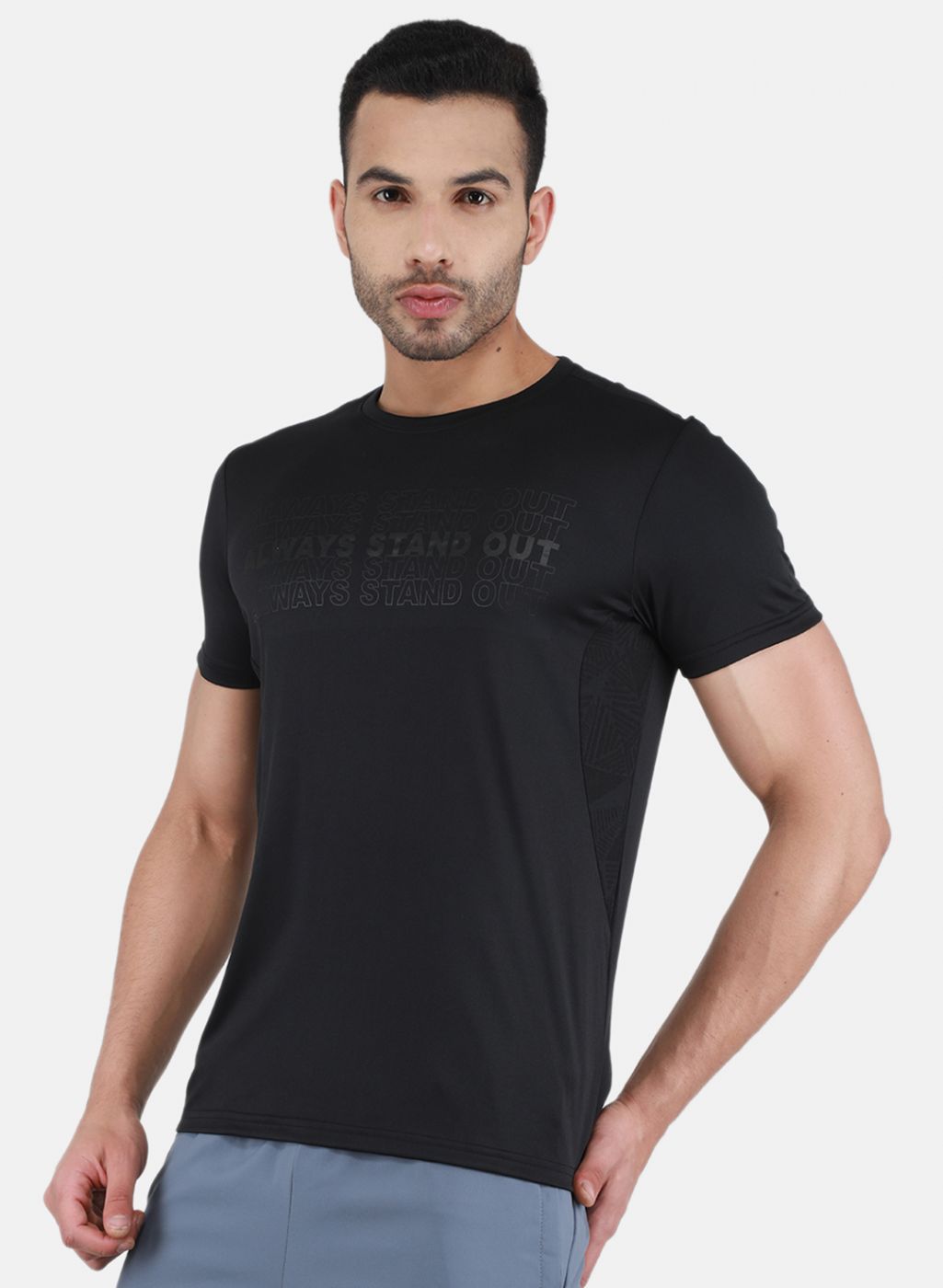 Rock.it Men Black Printed T-Shirt