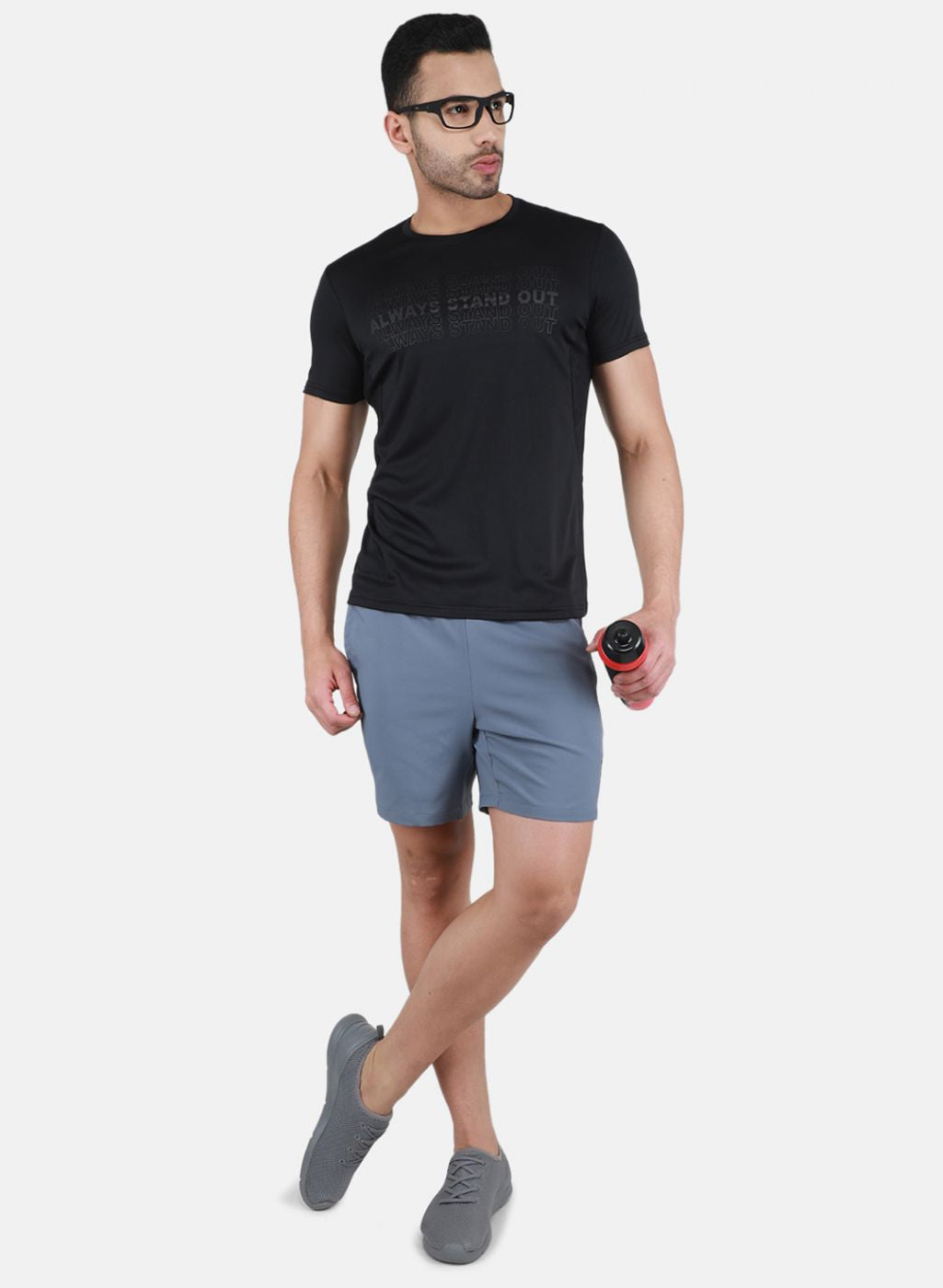 Rock.it Men Black Printed T-Shirt