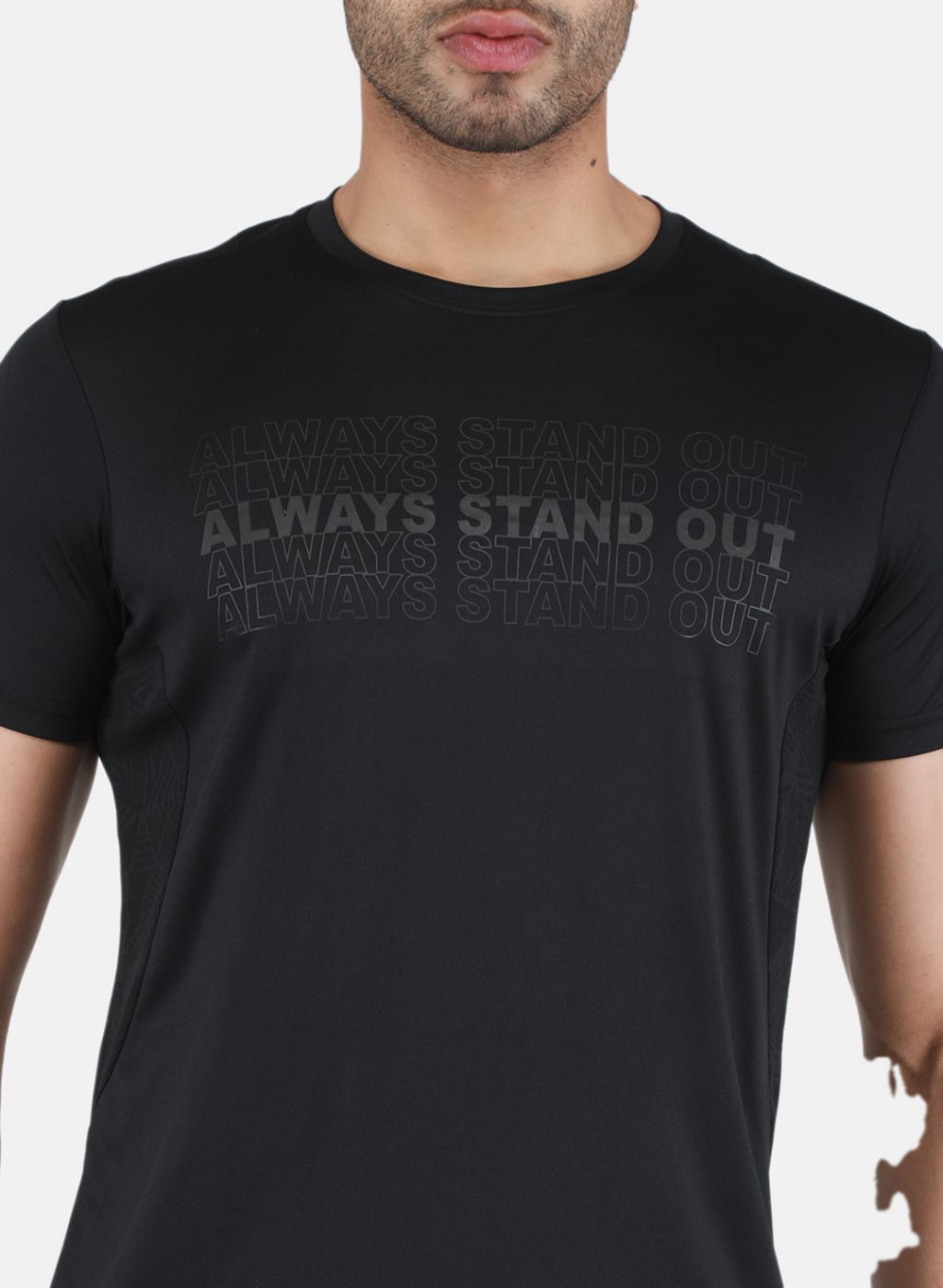 Rock.it Men Black Printed T-Shirt