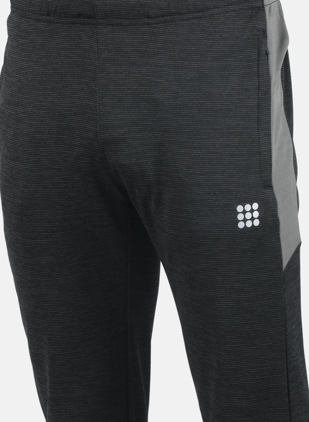 Rock.it Men Black Self Design Tracksuit