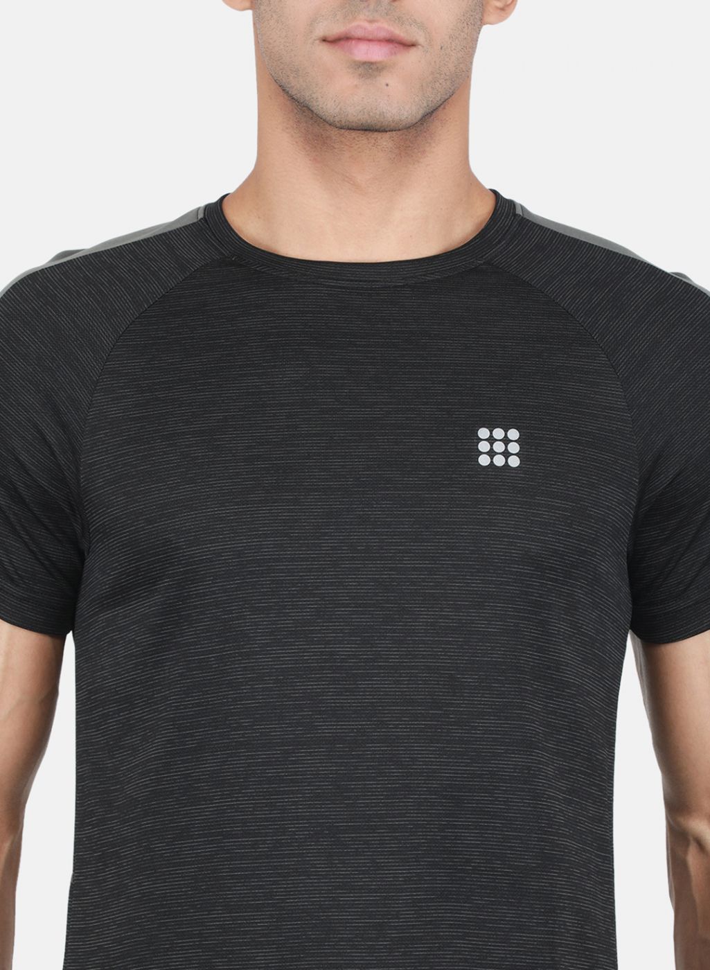 Rock.it Men Black Self Design Tracksuit