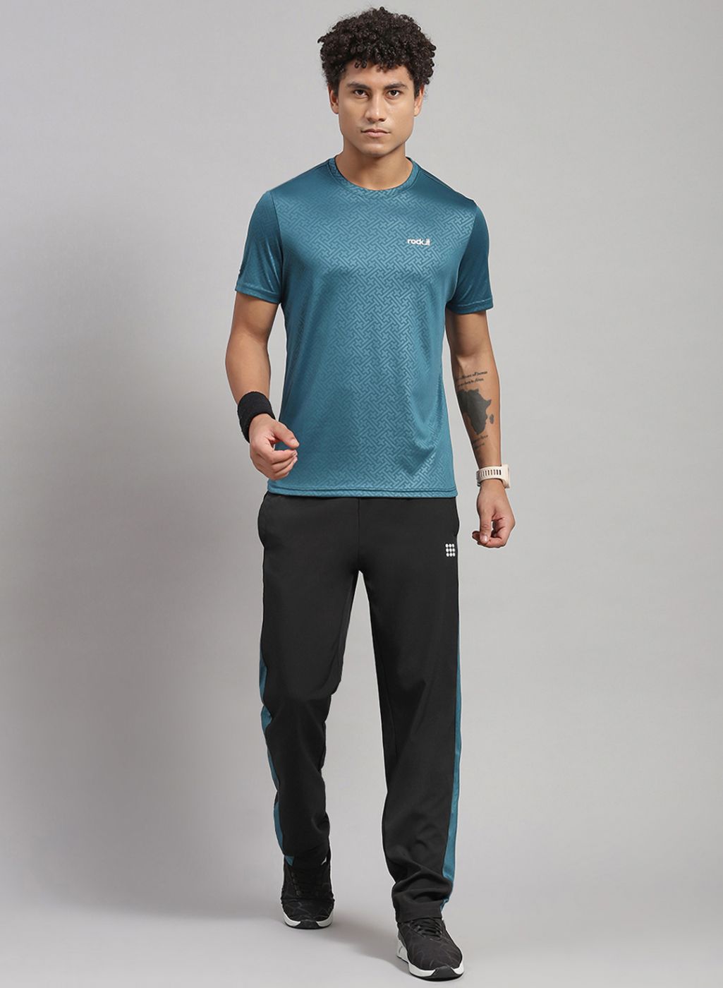 Rock.it Men Blue Solid Lower Set